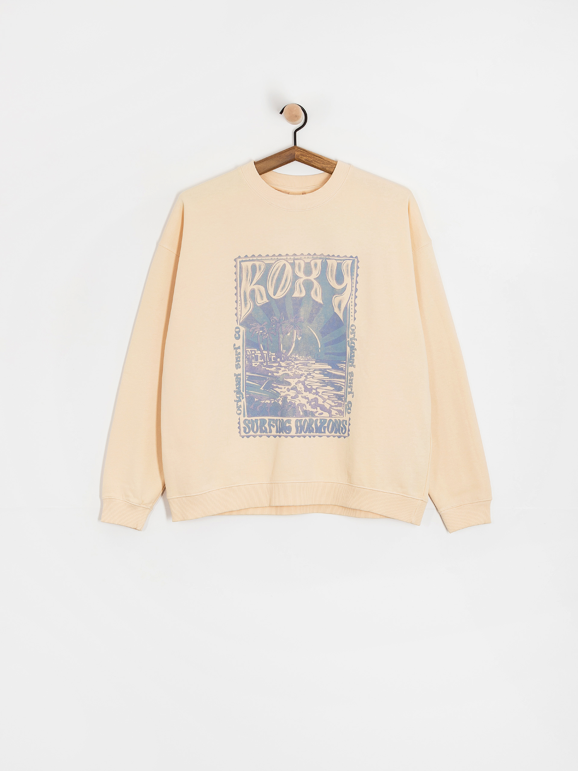 Roxy Lineup Oversized Crew Wmn Pulóver (parchment)