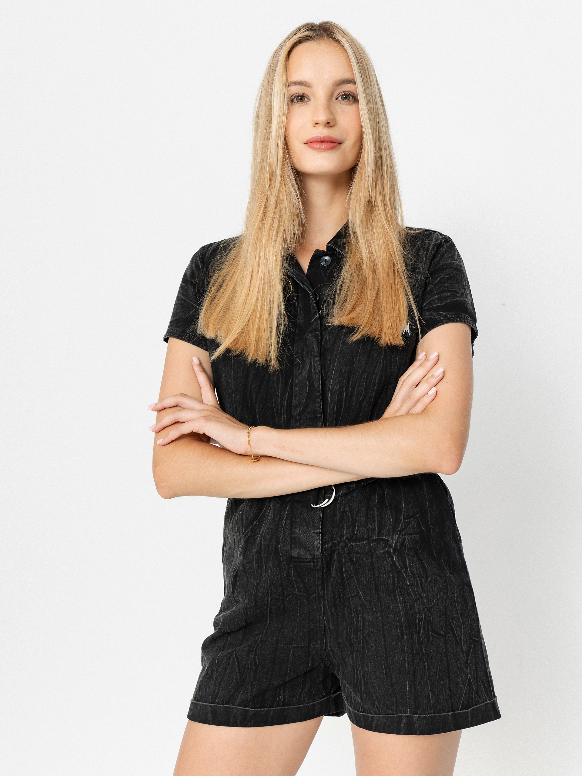 Női Volcom Asphalt Teniszruha (black marble wash)