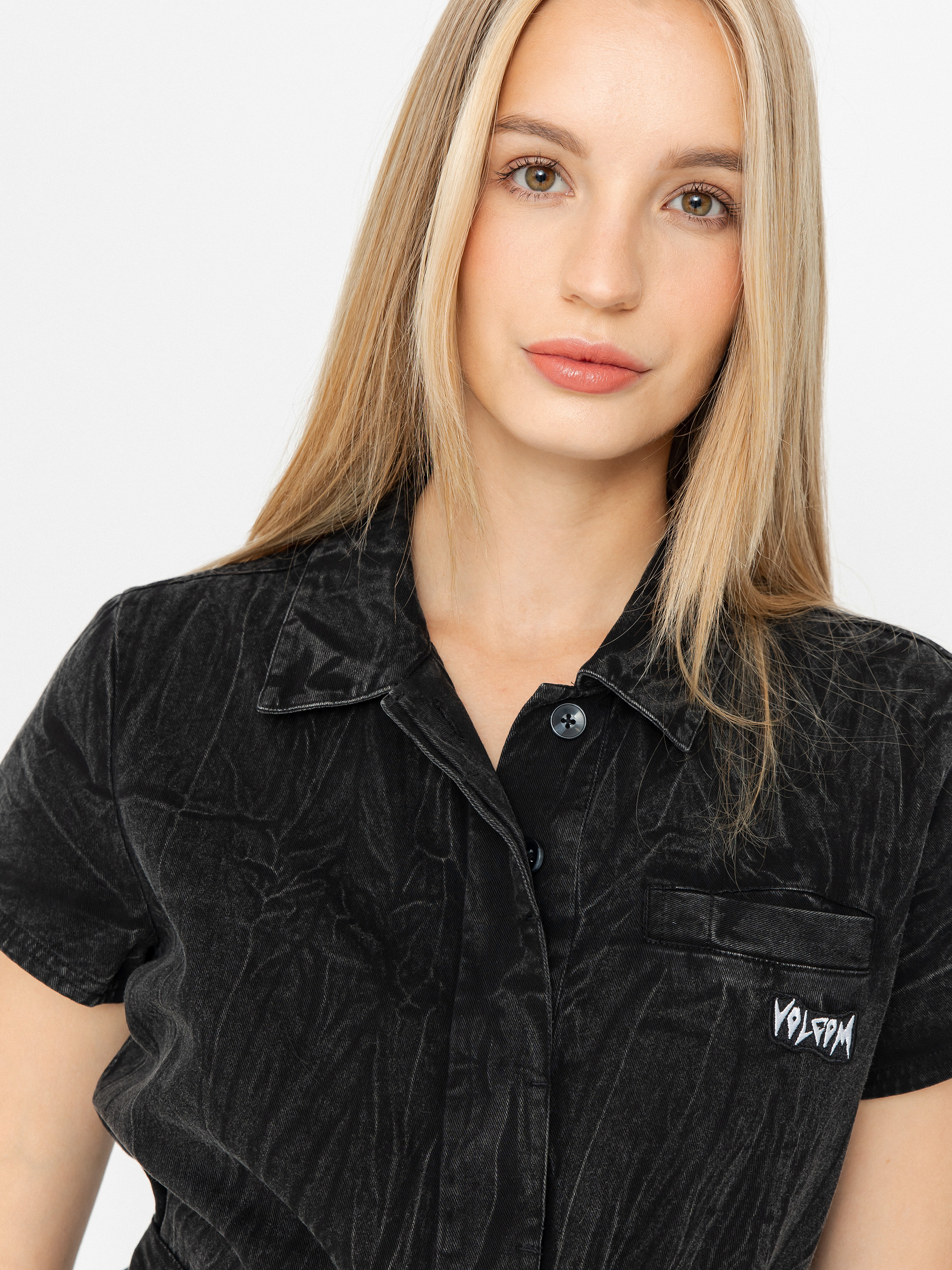 Női Volcom Asphalt Teniszruha (black marble wash)