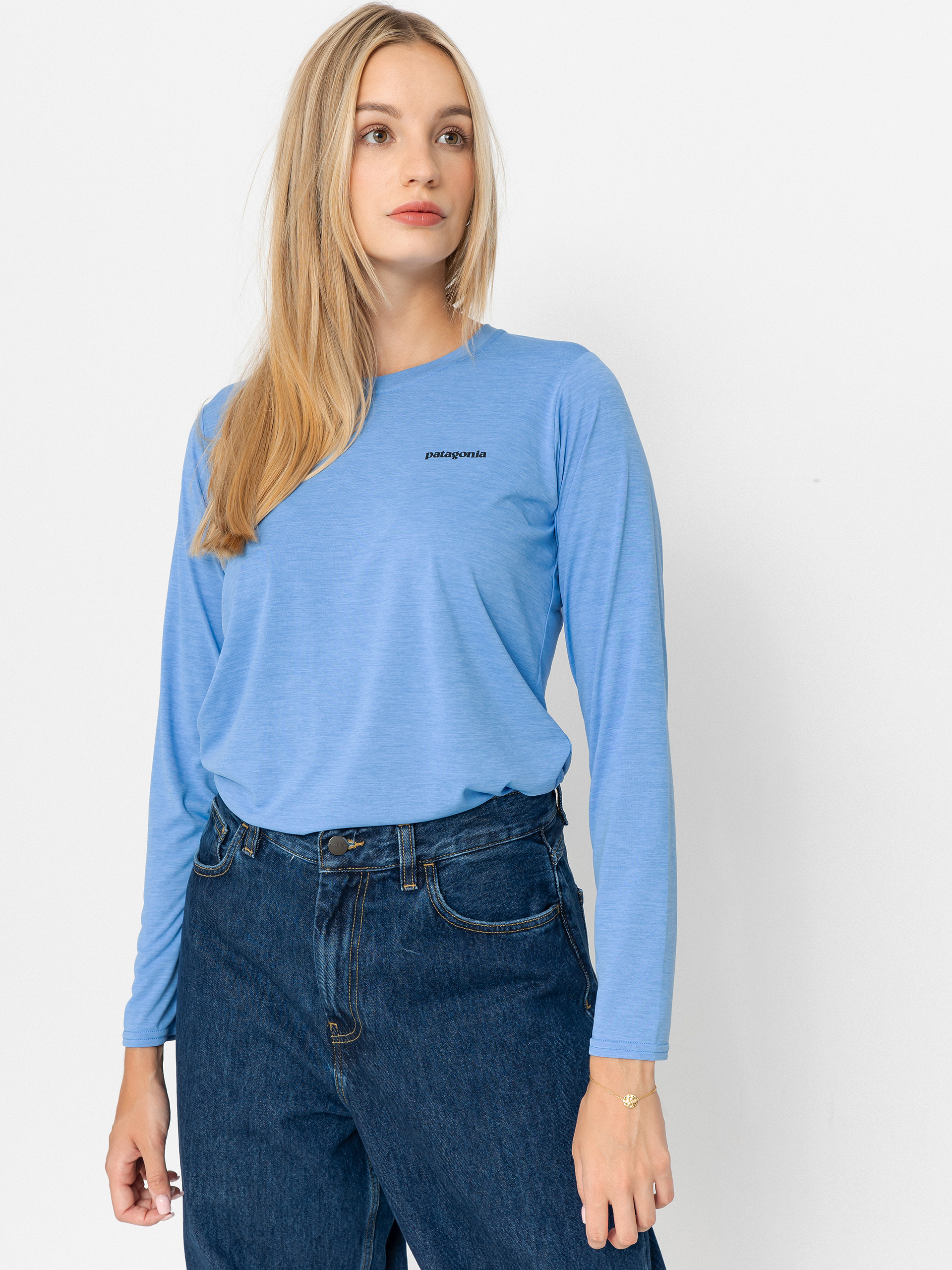 Patagonia Cap Cool Daily Graphic Wmn Hosszú ujjú felső (fitz roy trout/abundant blue x-dye)