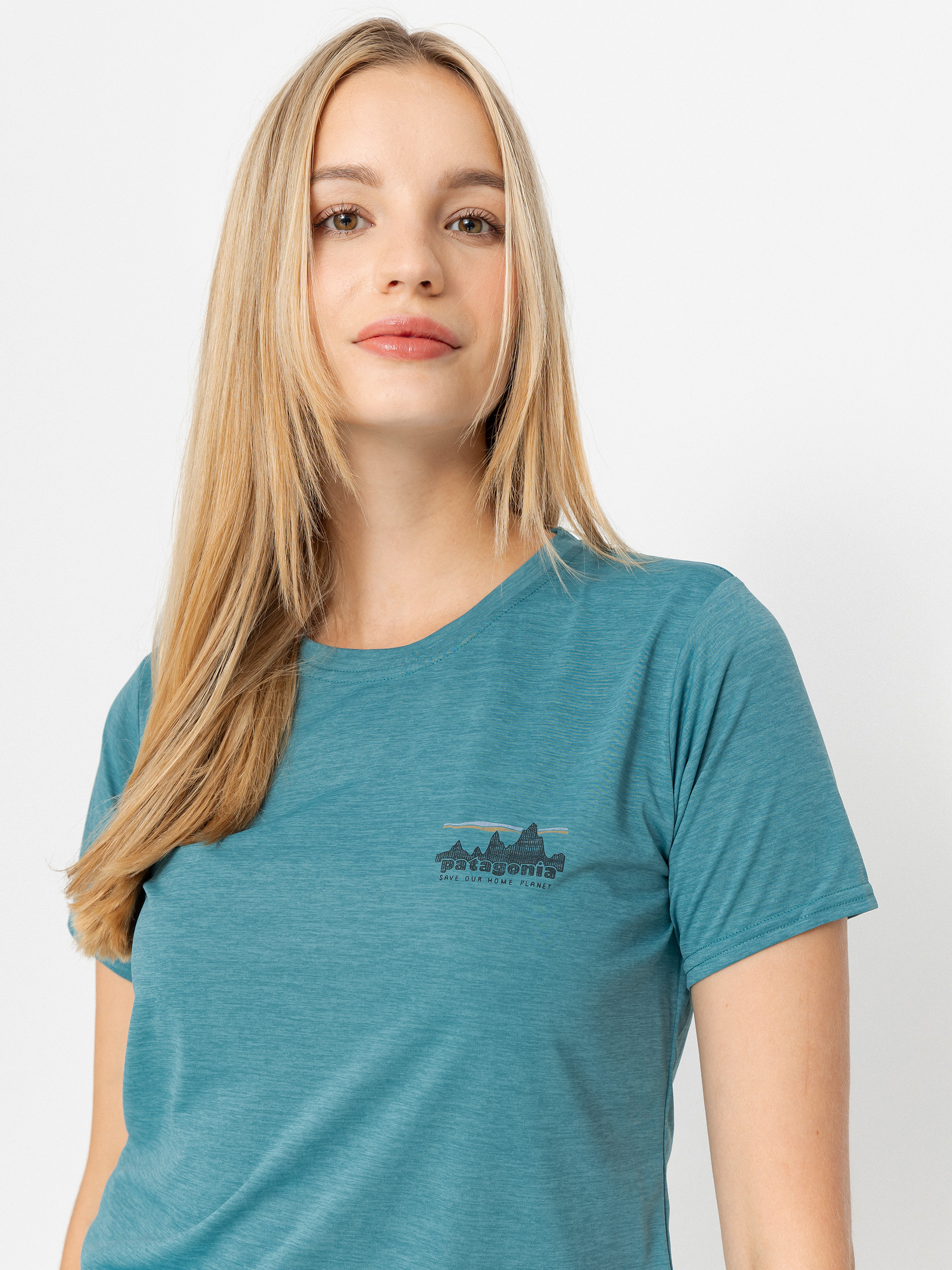 Patagonia Cap Cool Daily Graphic Wmn Póló (73 skyline/wetland blue x-dye)