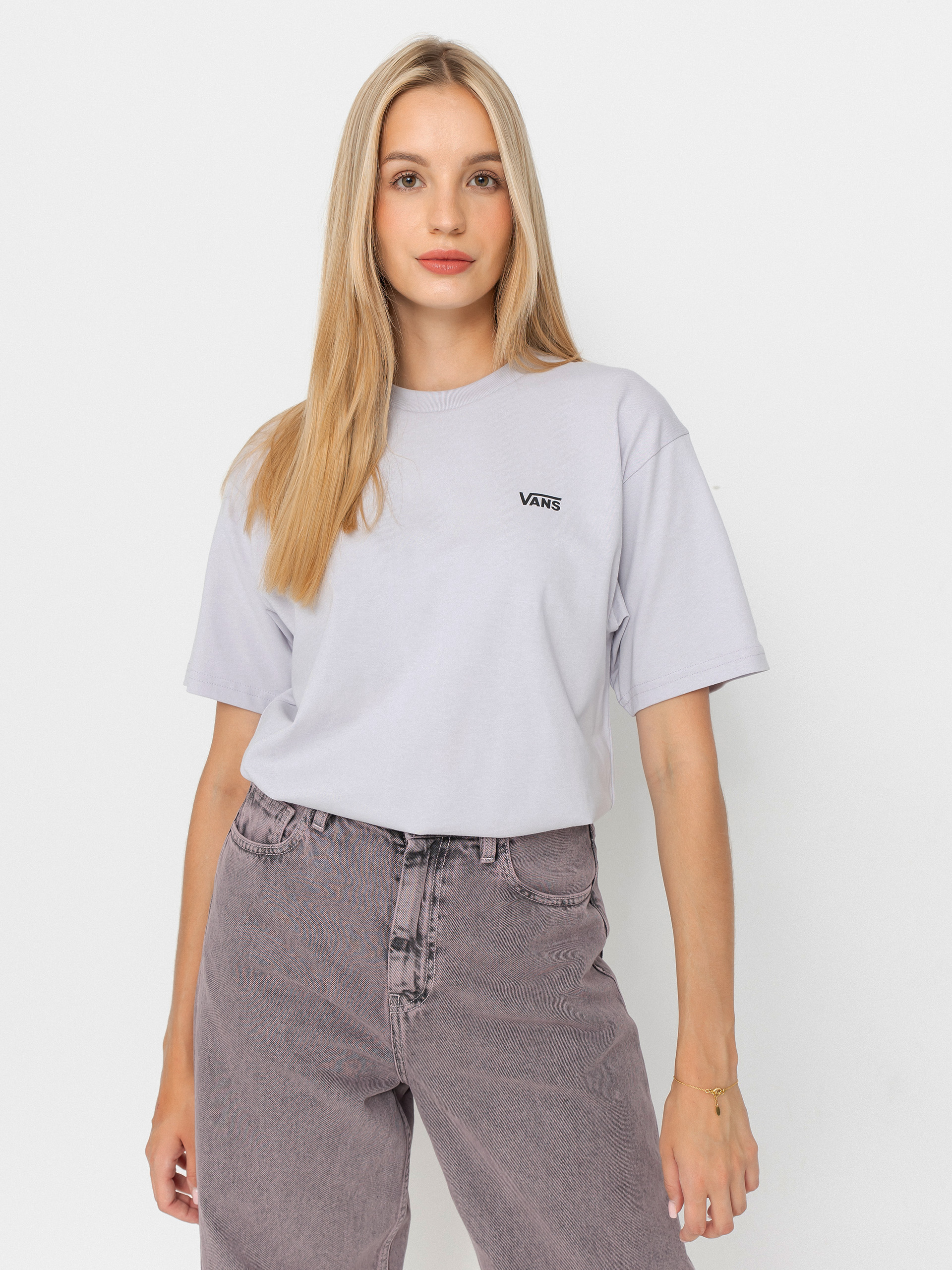 Vans Left Chest Logo Em Wmn Póló (evening haze)