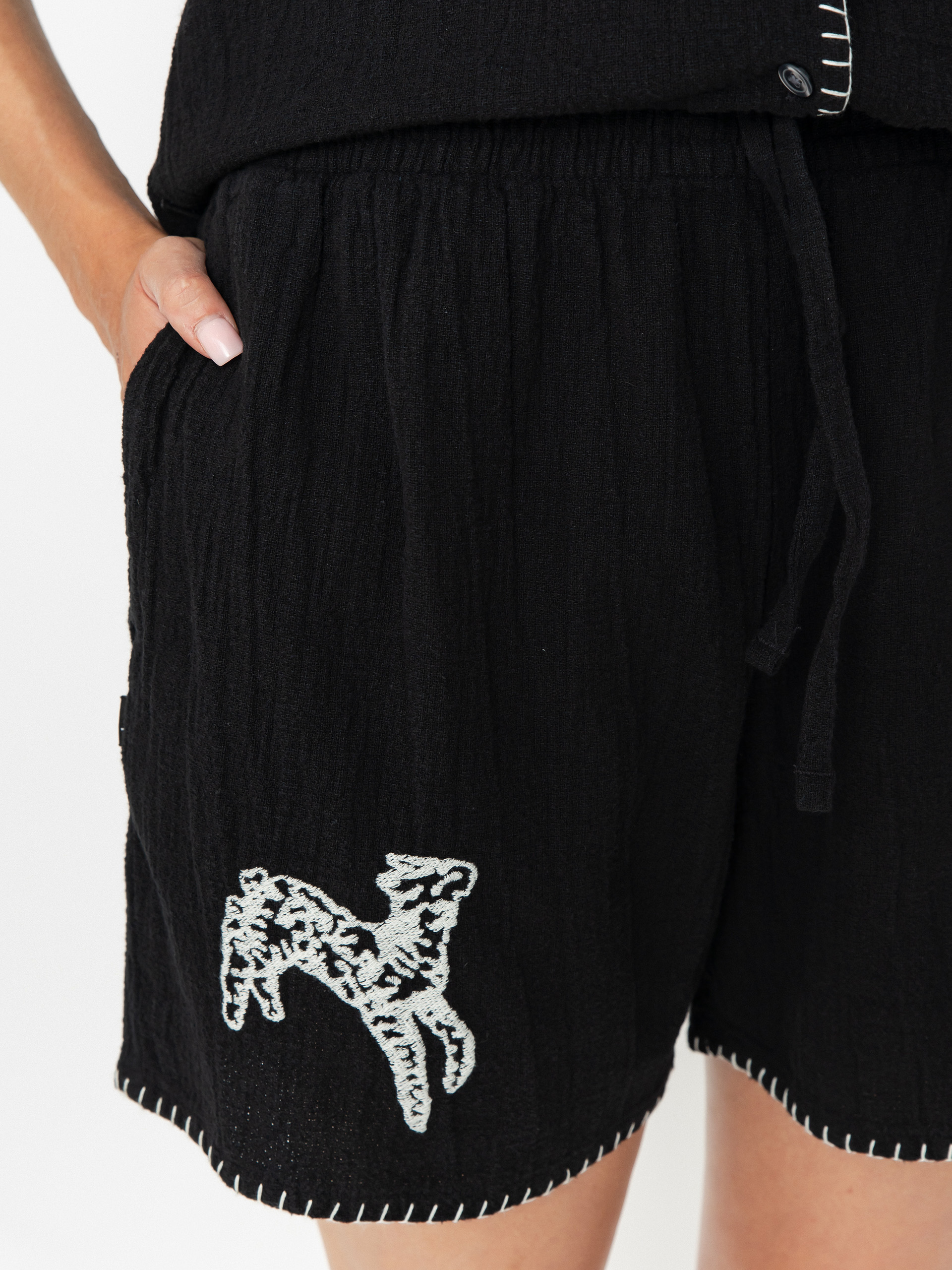 OBEY Ritual Rövidnadrág Wmn (digital black)