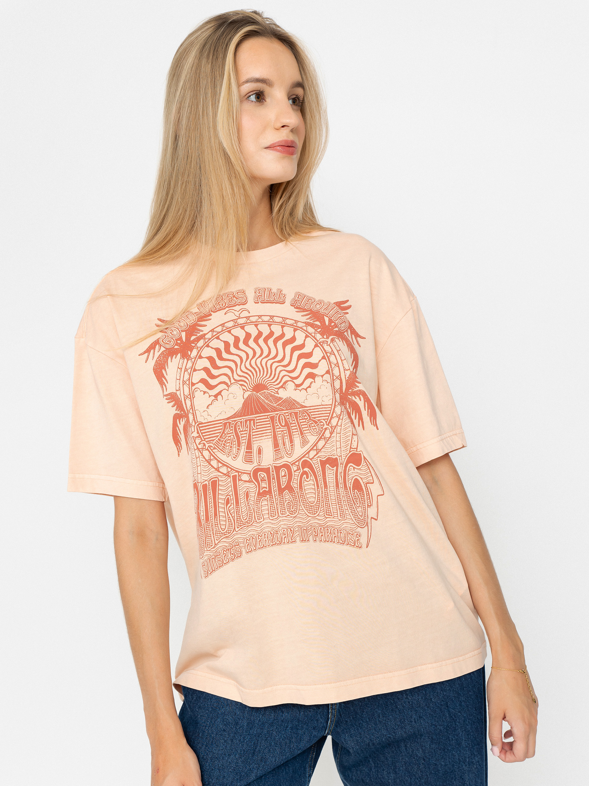 Billabong Beach Classics Wmn Póló (soft peach)