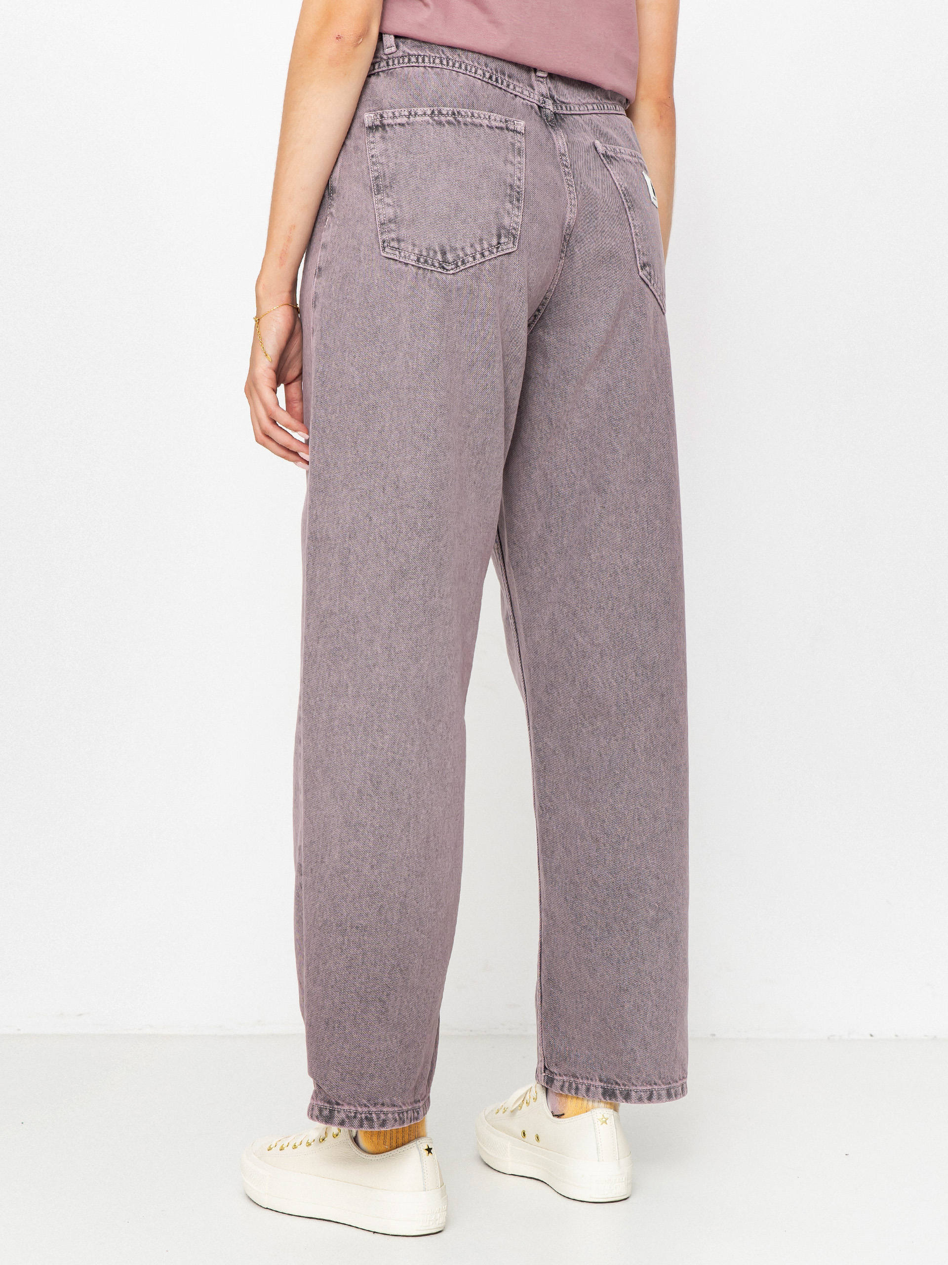 Carhartt WIP Brandon Wmn Kisnadrág (black/hortensia/garment dyed)