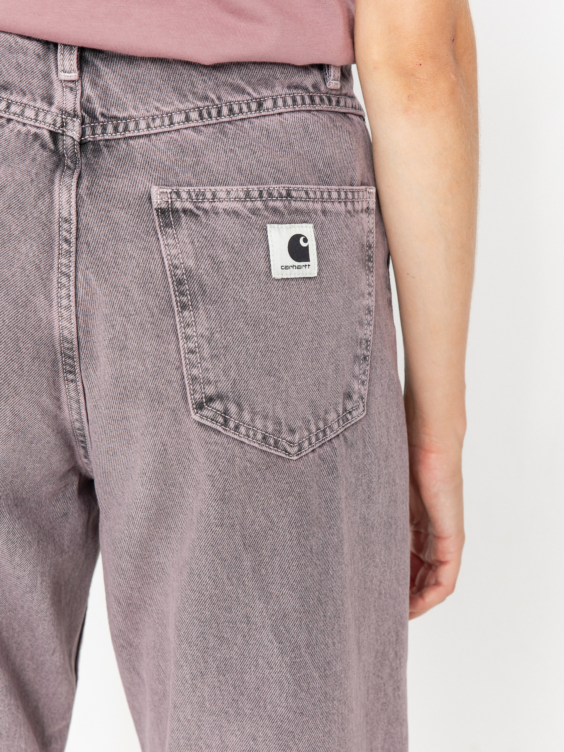 Carhartt WIP Brandon Wmn Kisnadrág (black/hortensia/garment dyed)