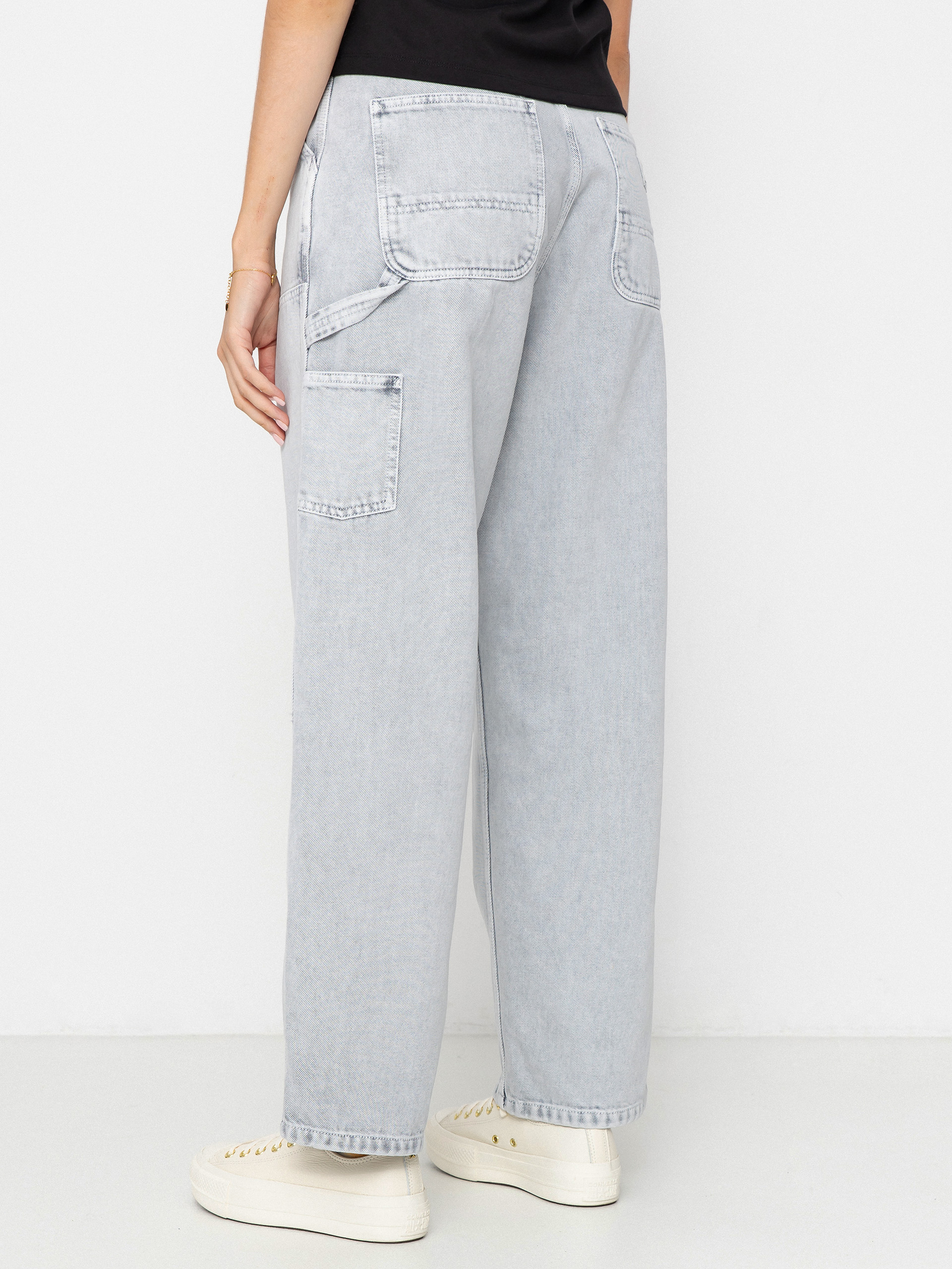 Carhartt WIP Brandon Double Knee Wmn Kisnadrág (black/chalk wash)