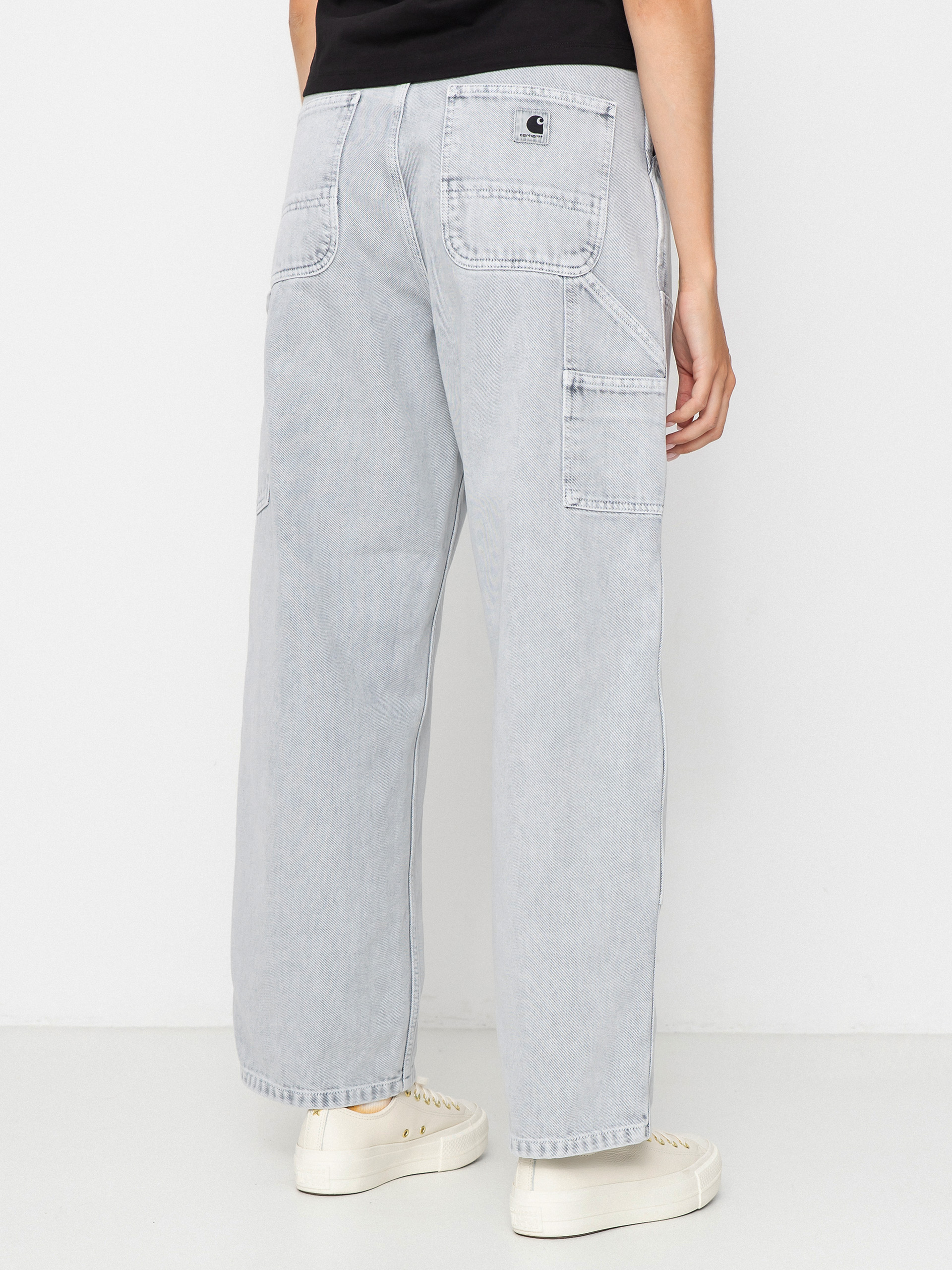 Carhartt WIP Brandon Double Knee Wmn Kisnadrág (black/chalk wash)