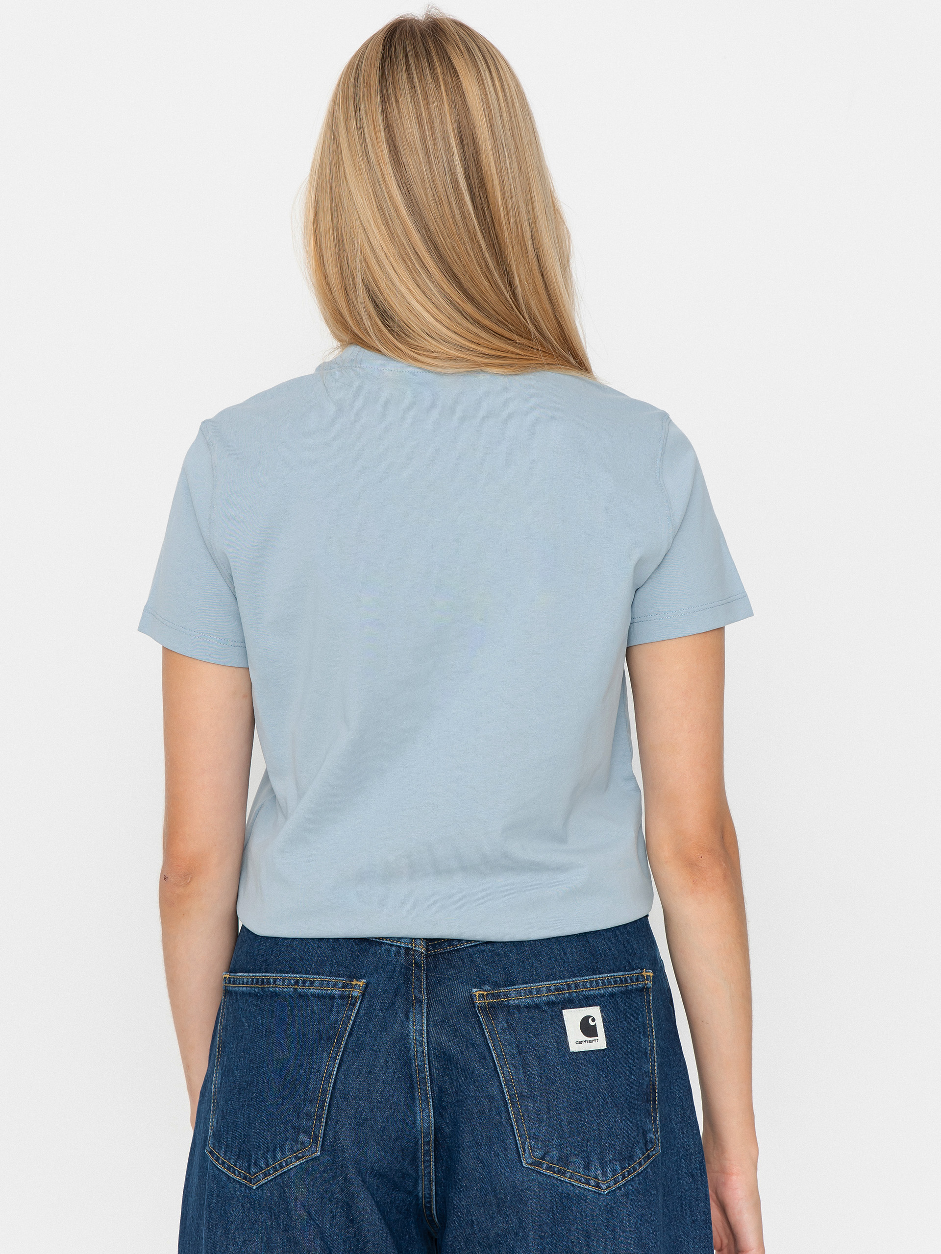 Carhartt WIP Psshh Wmn Póló (blue fog/air pink)