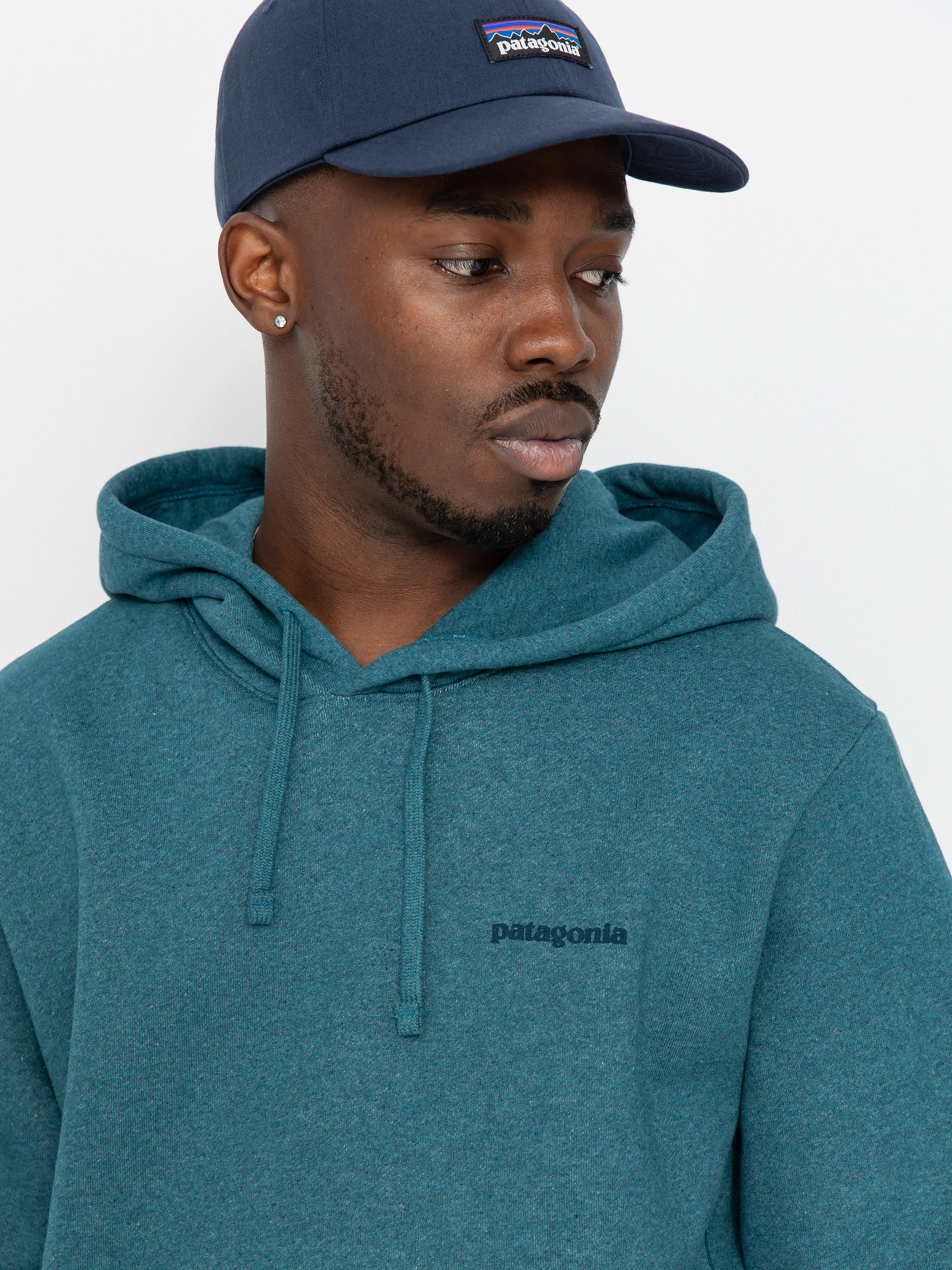 Kapucnis pulóver Patagonia Boardshort Logo Uprisal HD (wetland blue)