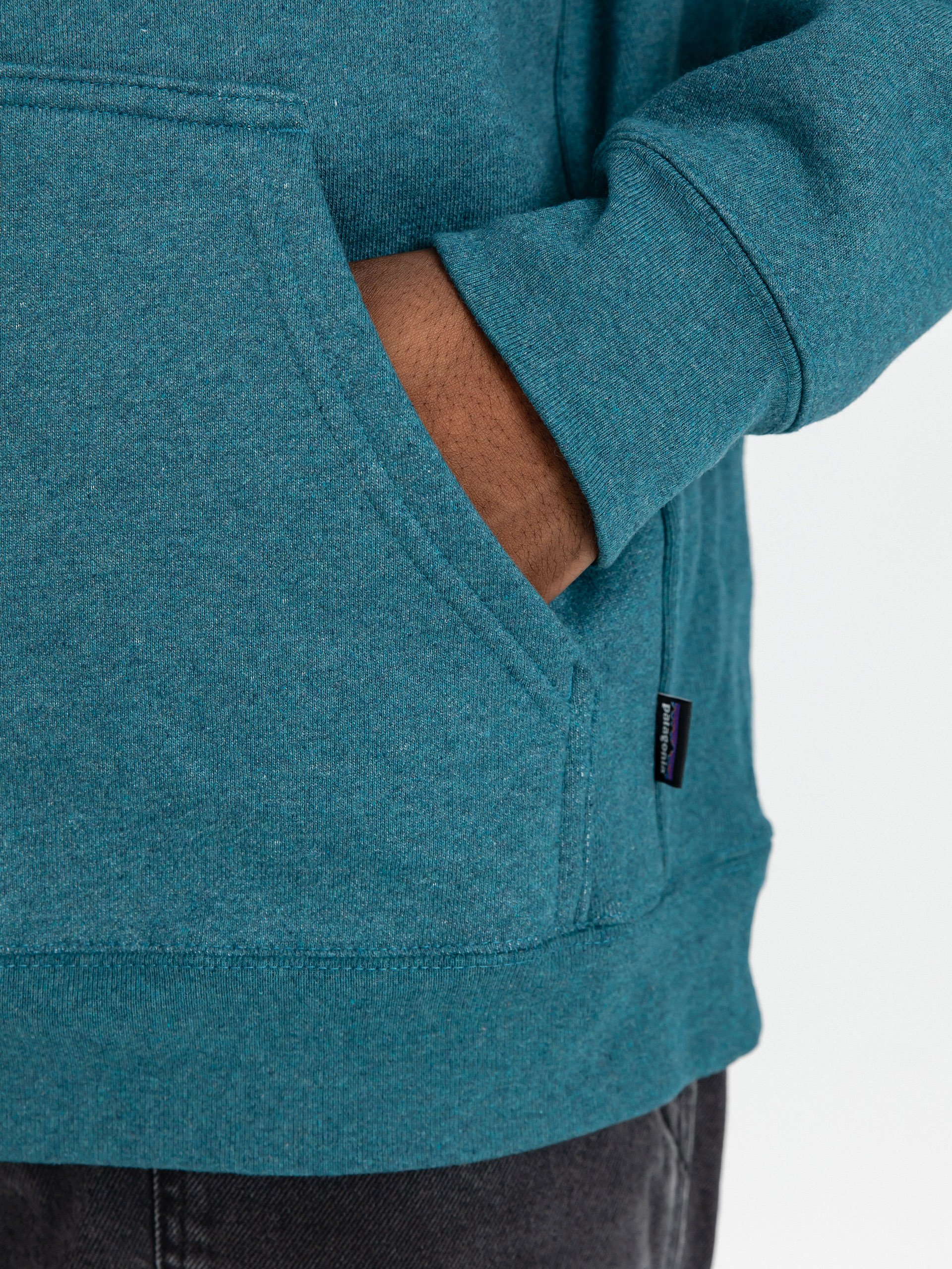 Kapucnis pulóver Patagonia Boardshort Logo Uprisal HD (wetland blue)