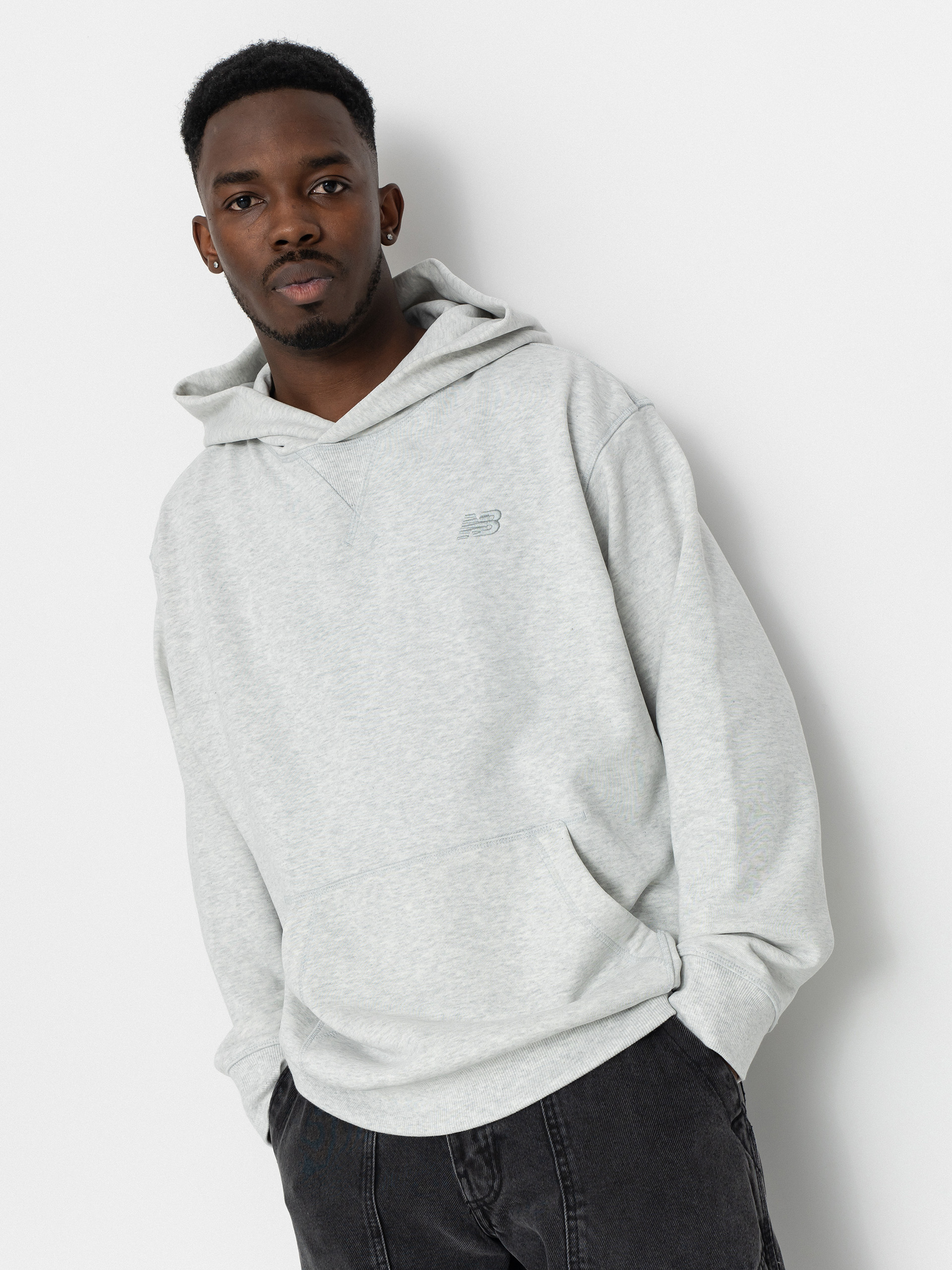 New Balance Atheltics French Terry HD Kapucnis pulóver (grey)