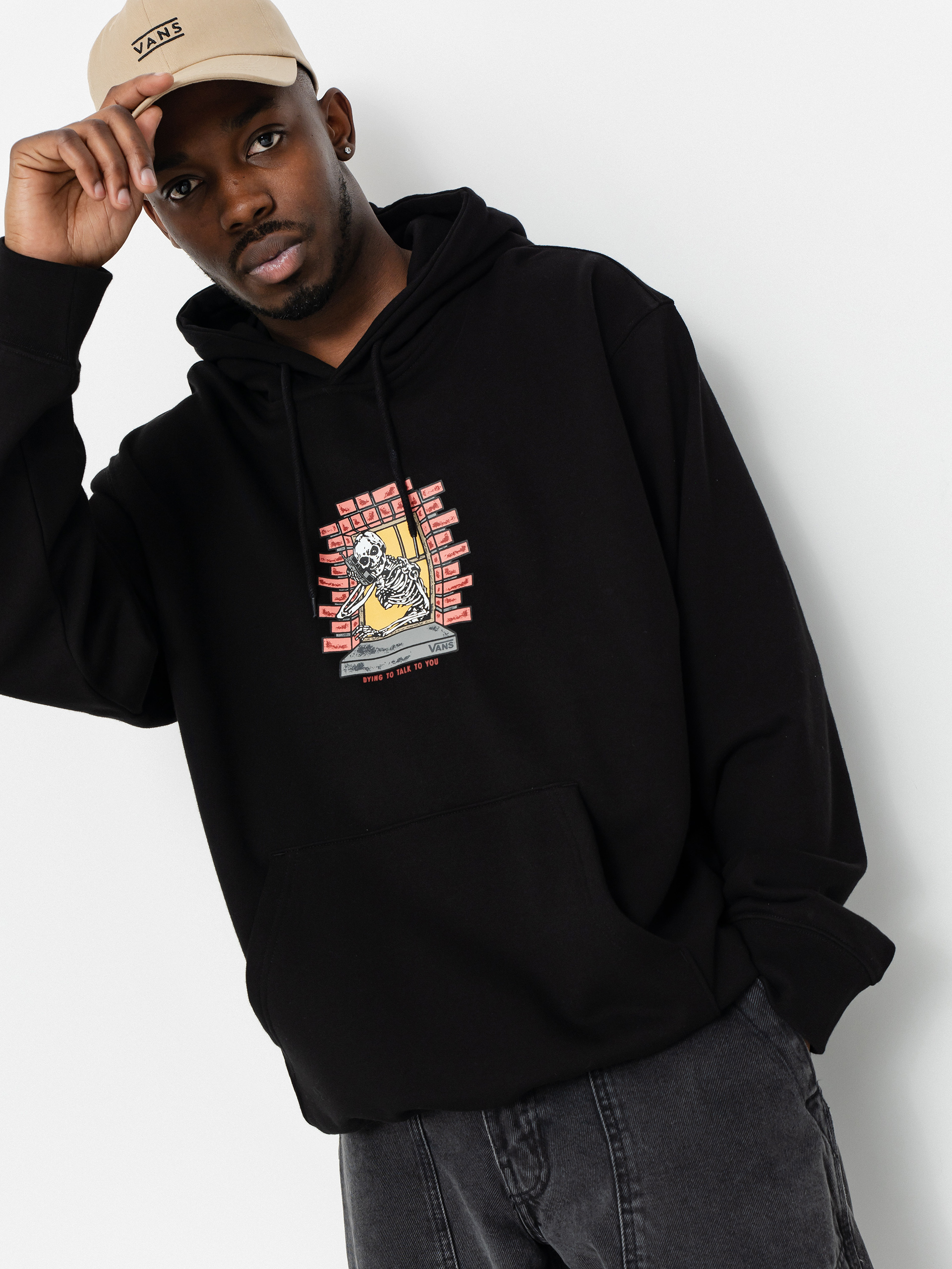 Vans Skull Window HD Kapucnis pulóver (black)