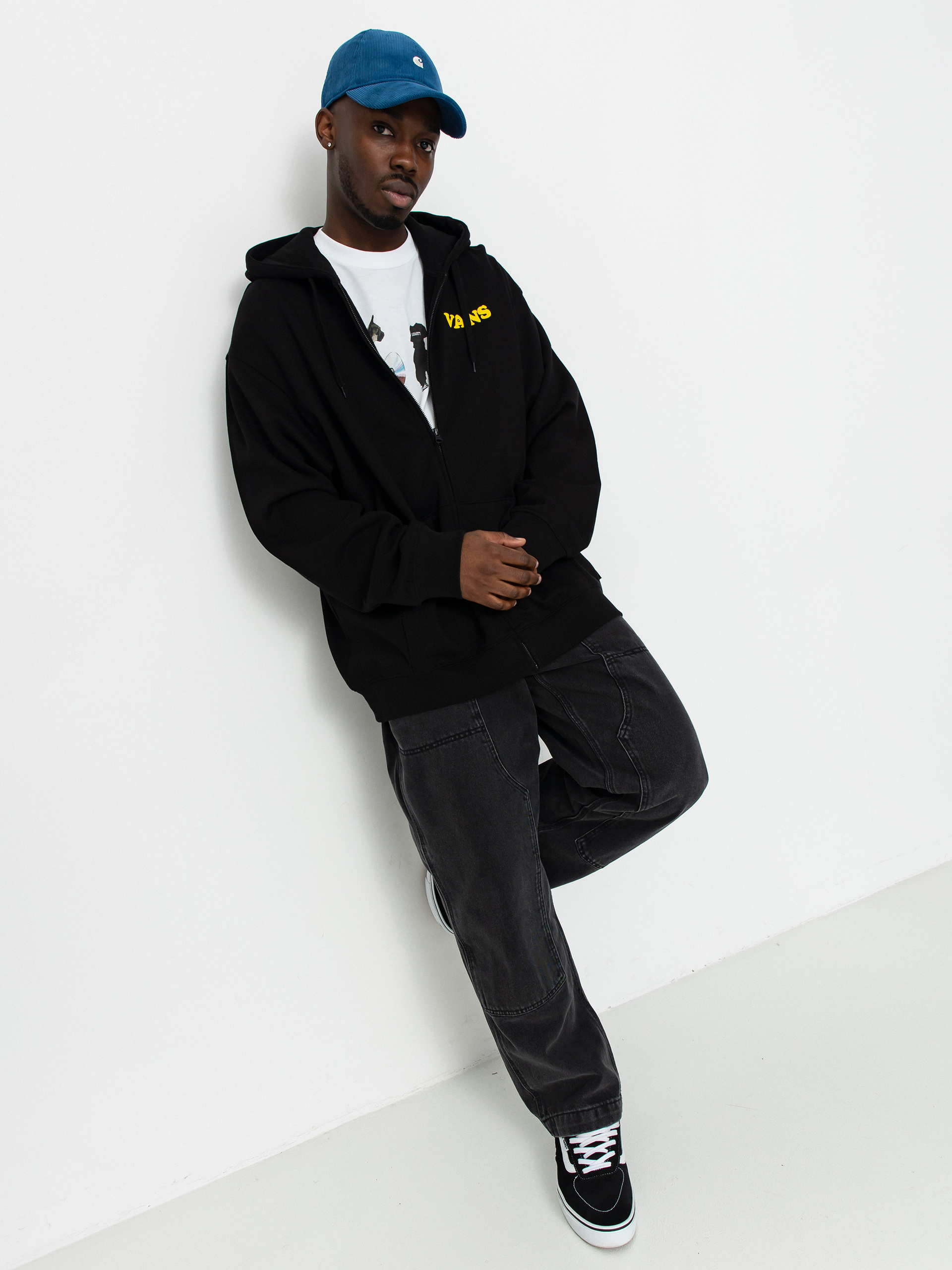 Vans Skull La Shaka Loose ZHD Kapucnis pulóver (black)