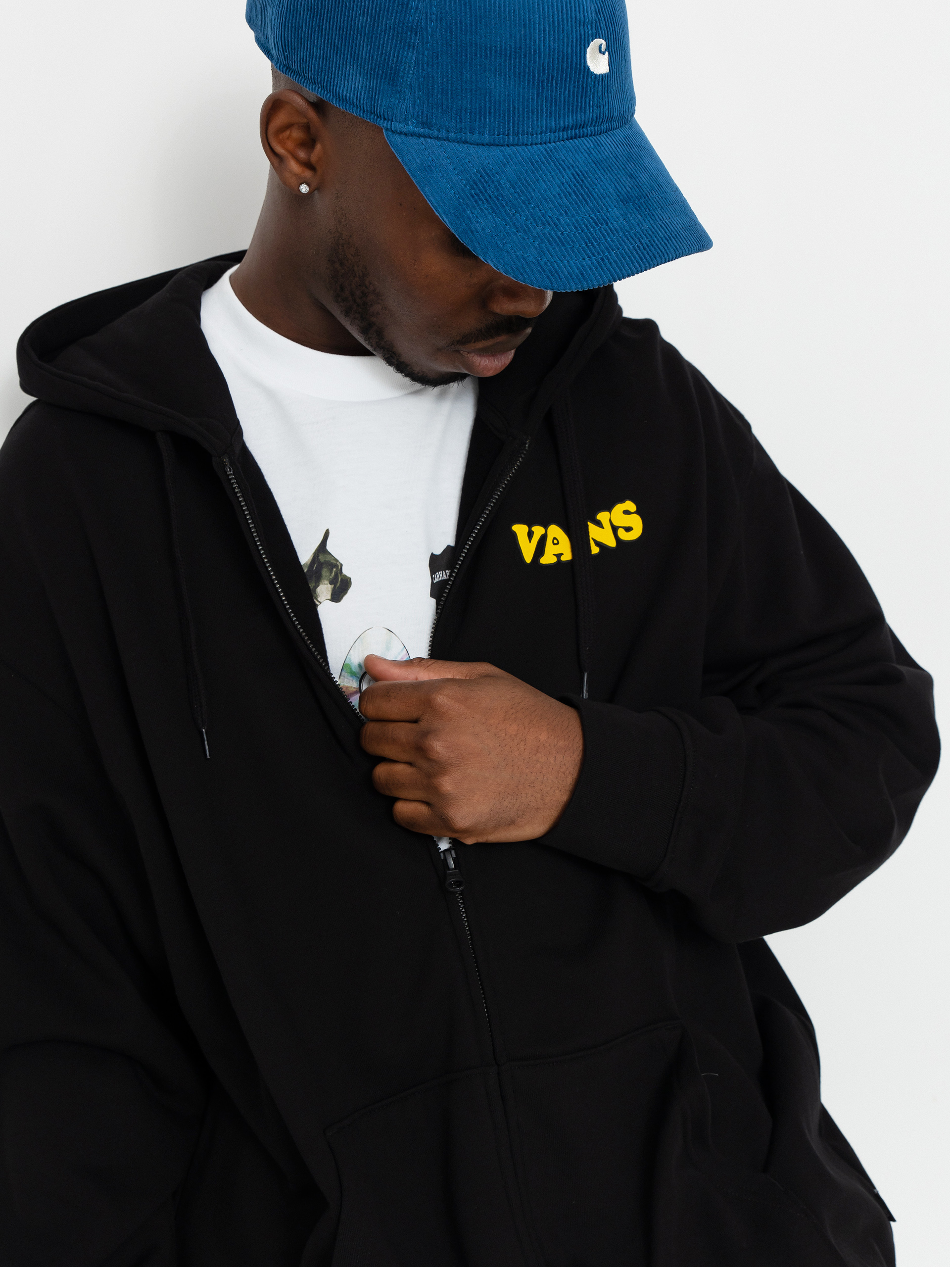 Vans Skull La Shaka Loose ZHD Kapucnis pulóver (black)