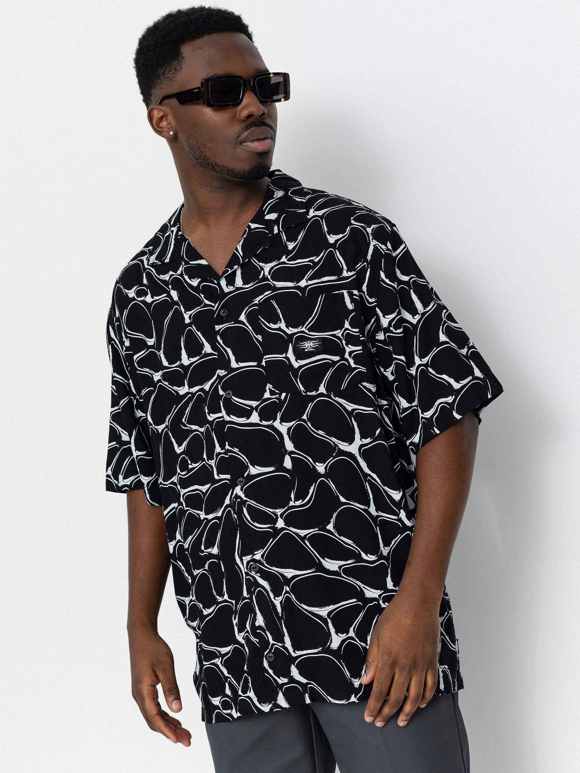 Quiksilver Mercury Chrome Shirt Ing (black mercury chrome)