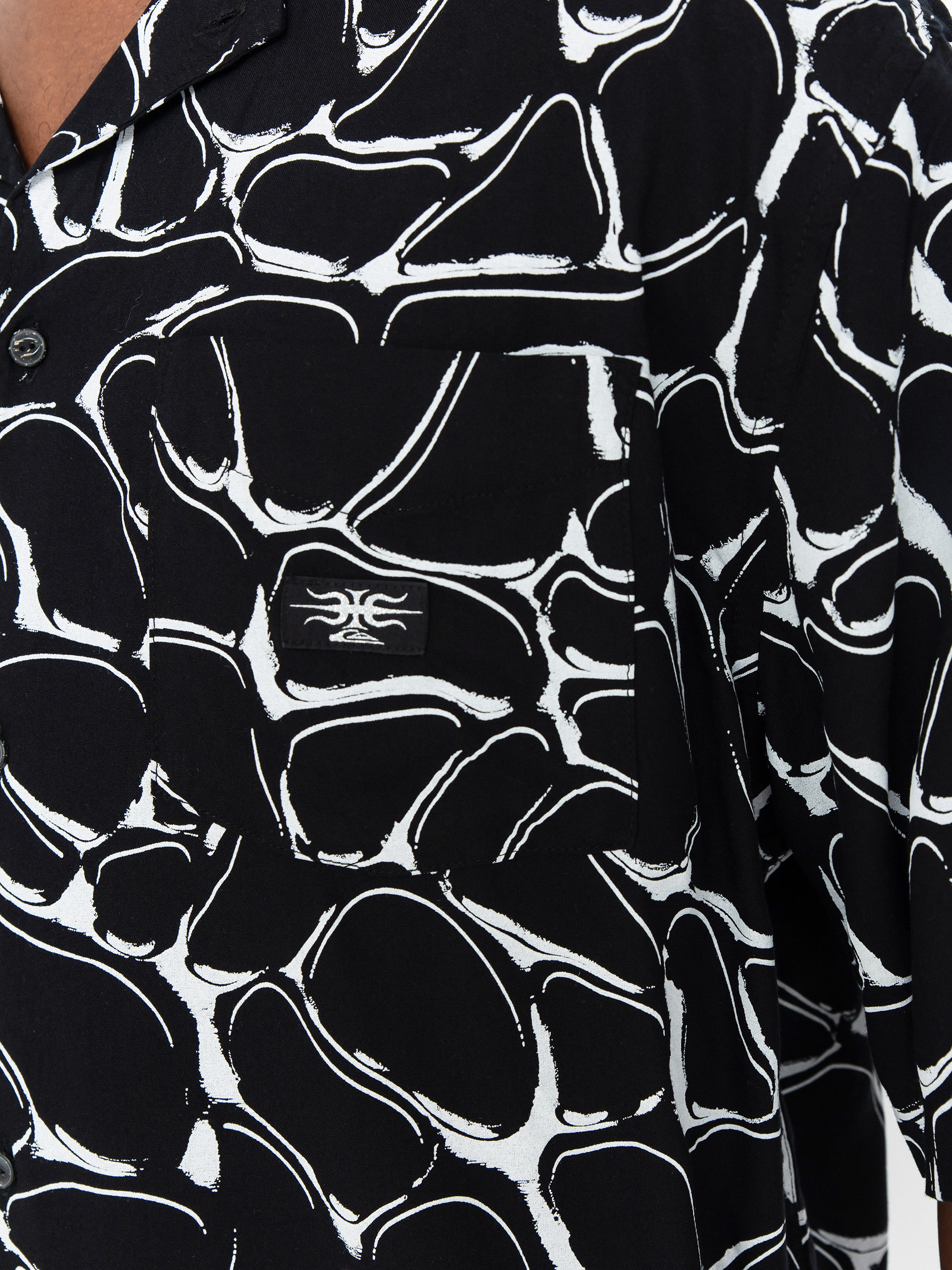 Quiksilver Mercury Chrome Shirt Ing (black mercury chrome)