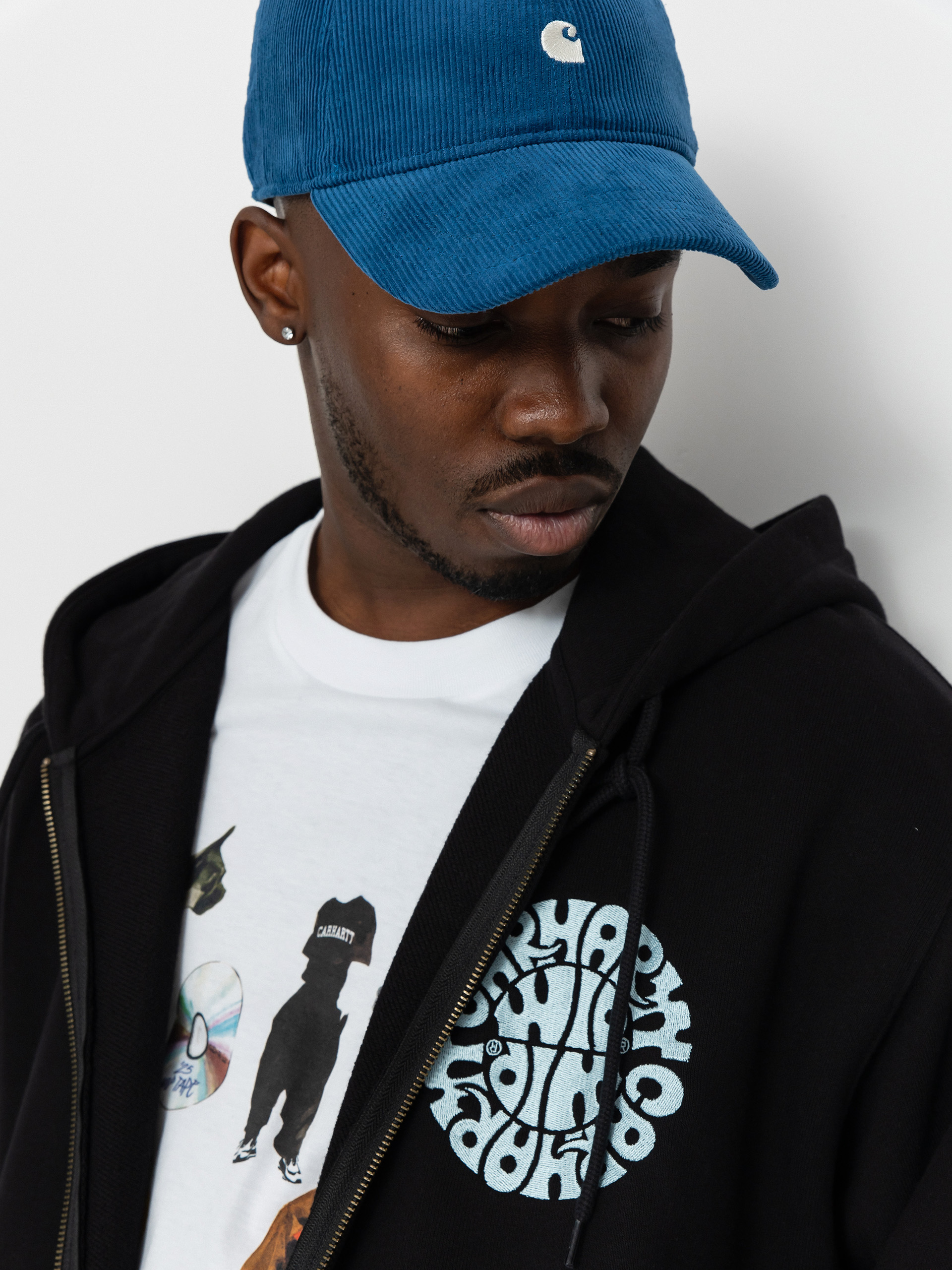 Carhartt WIP Jazzy ZHD Kapucnis pulóver (black/air sky)