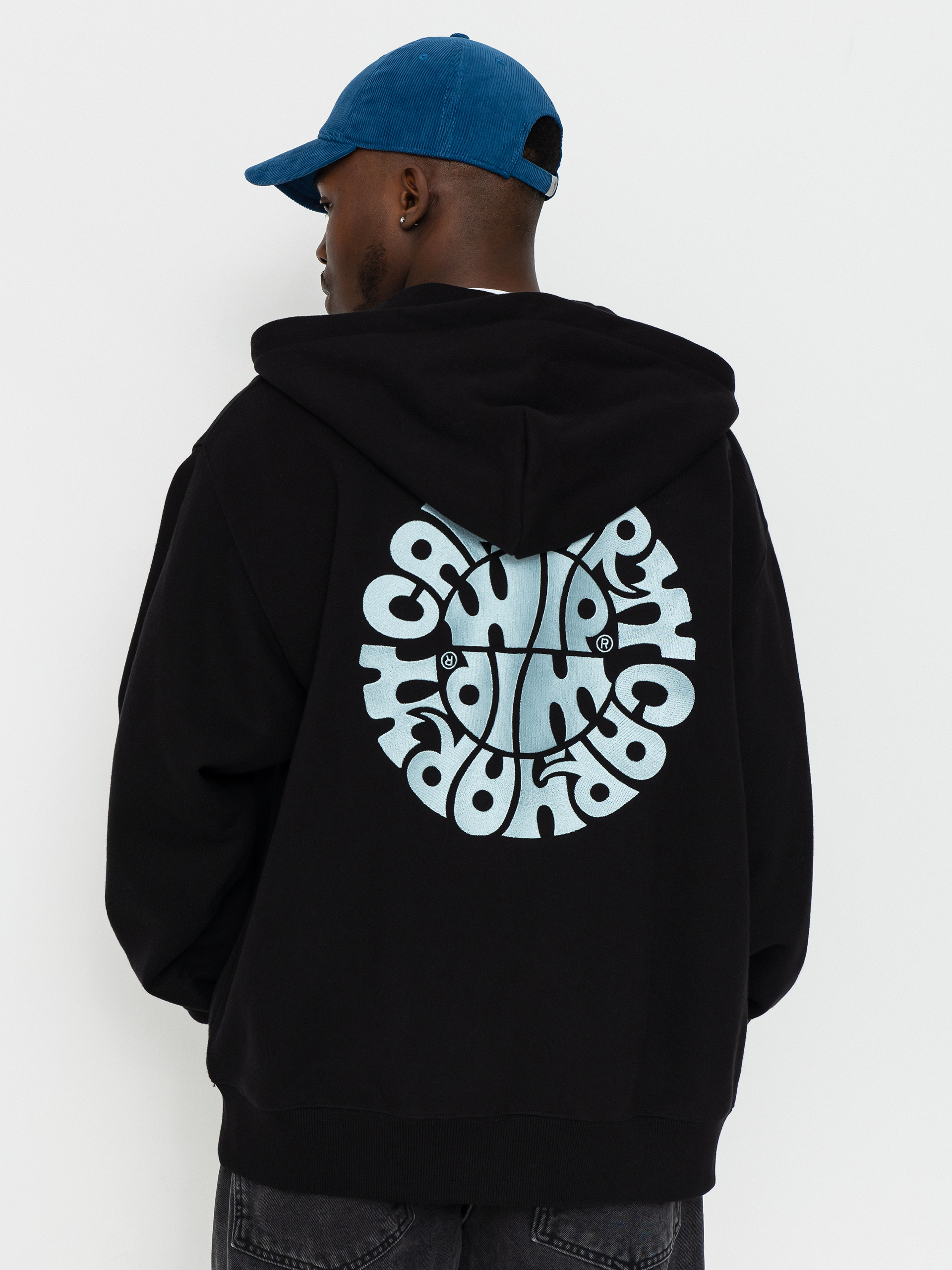 Carhartt WIP Jazzy ZHD Kapucnis pulóver (black/air sky)