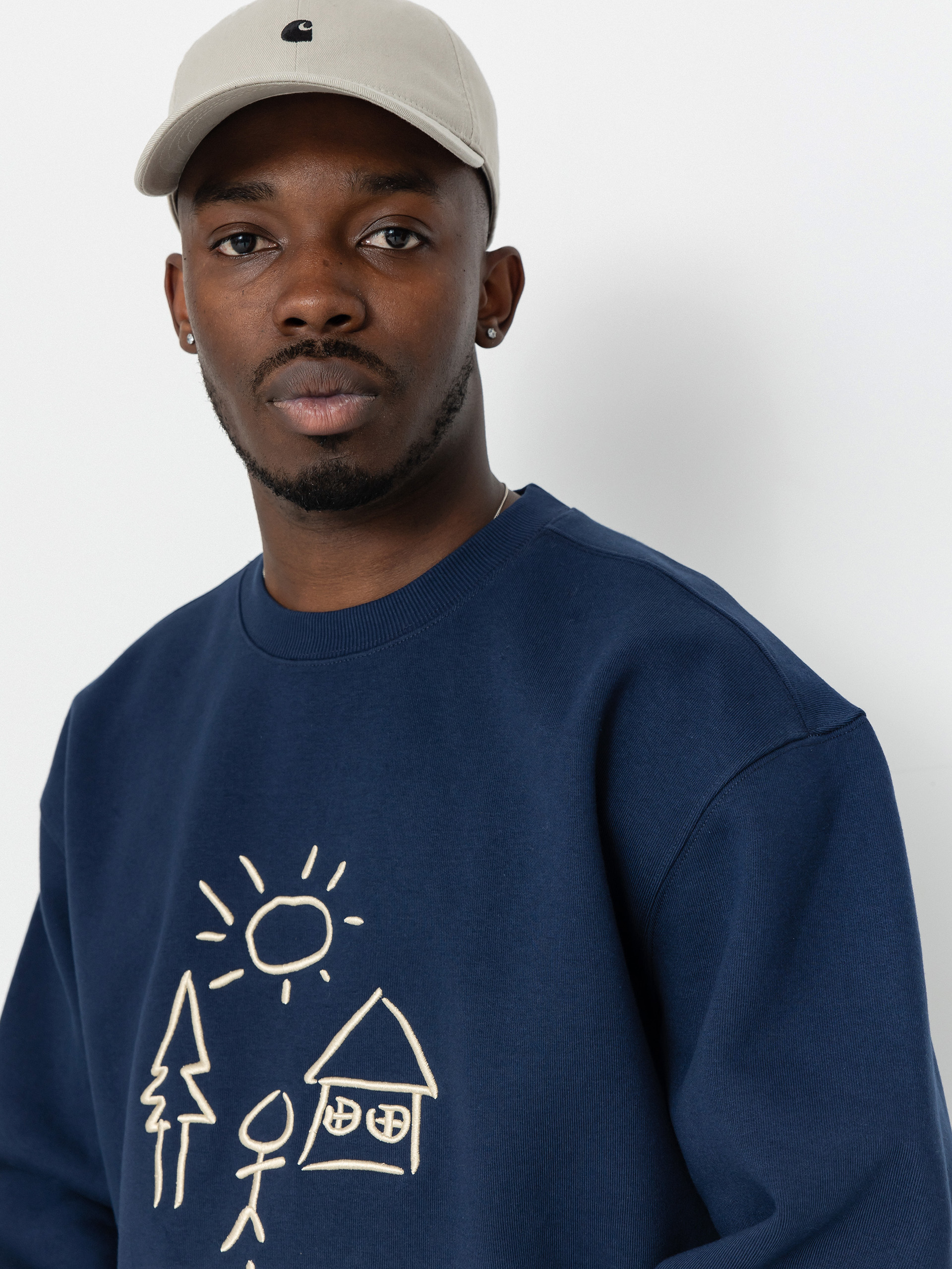 Carhartt WIP Masterpiece Pulóver (air force blue/dusty h brown)