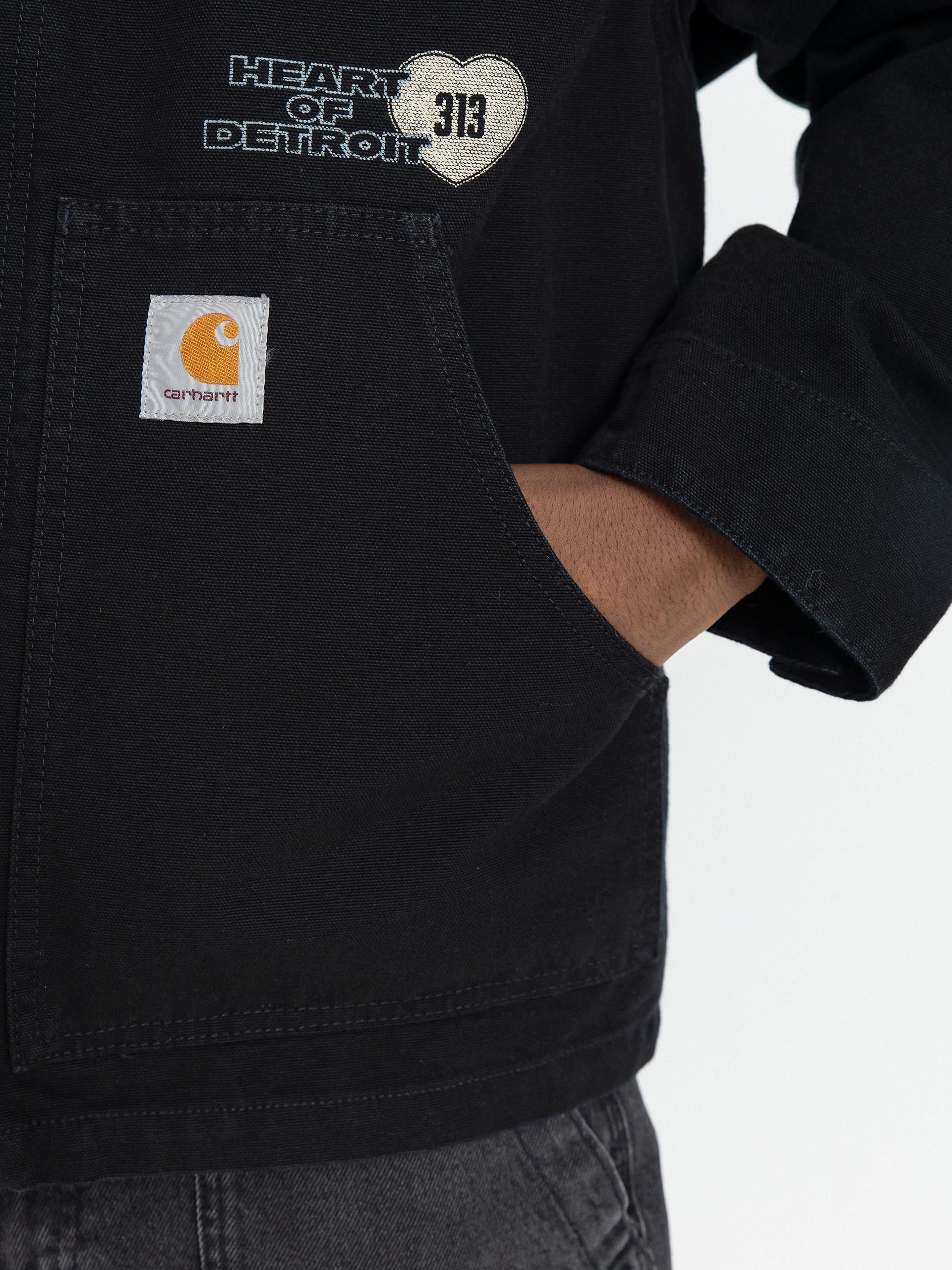 Carhartt WIP OG Arcan Graphic Dzseki (black/black/heavy stone wash)