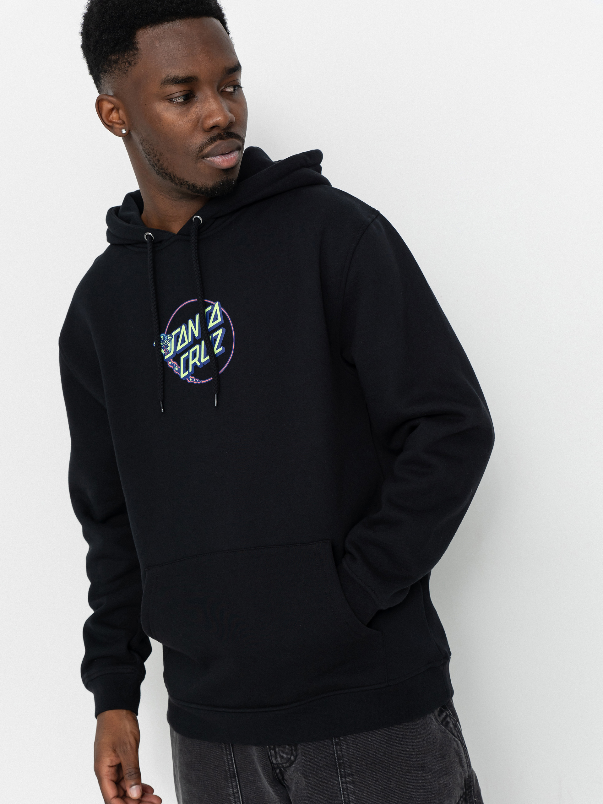 Santa Cruz Winkowski Dope Planet 2 Centre HD Kapucnis pulóver (black)