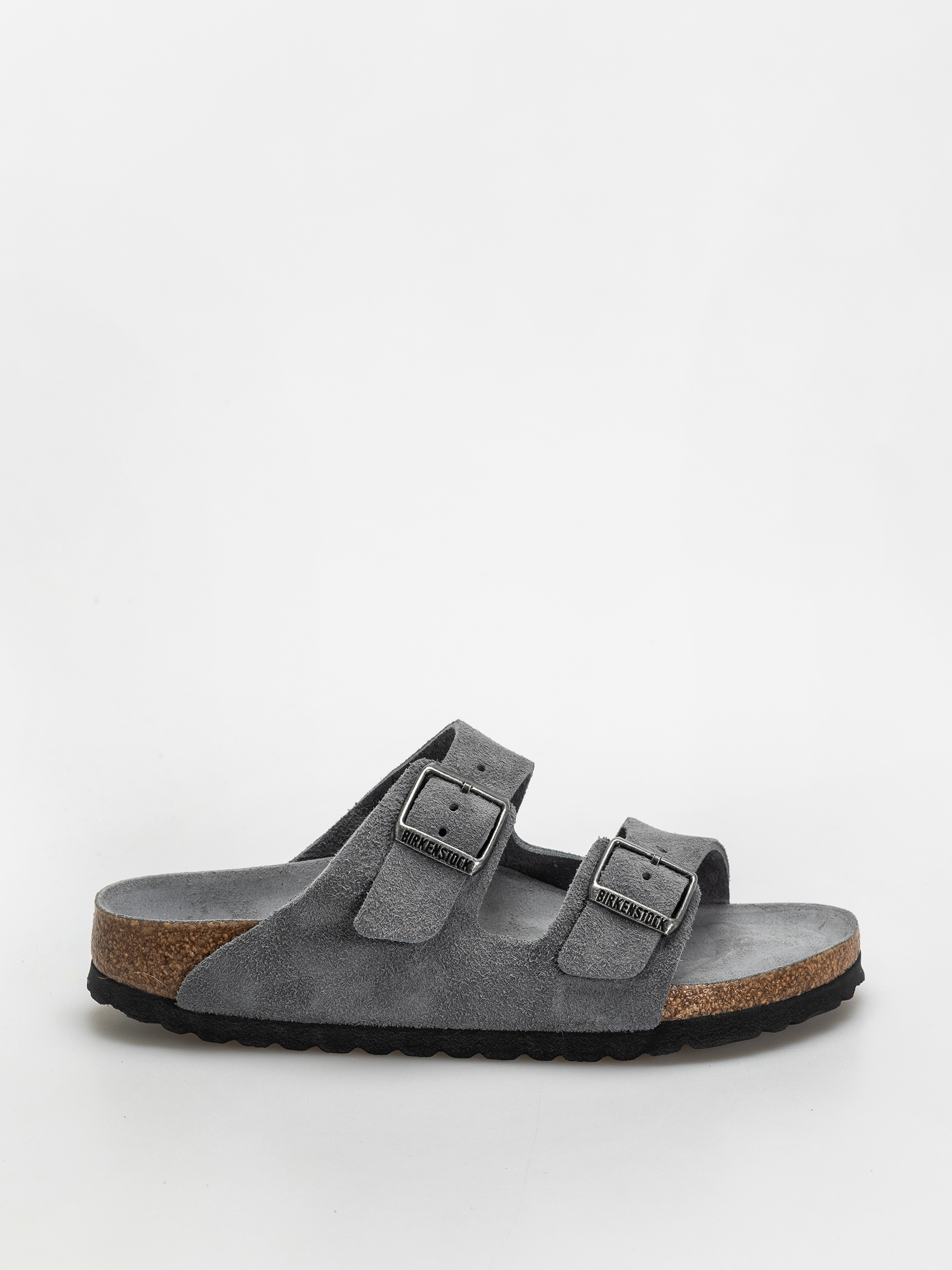 Birkenstock Arizona Suede Leather Narrow Wmn Flip-flop papucsok (basalt gray)