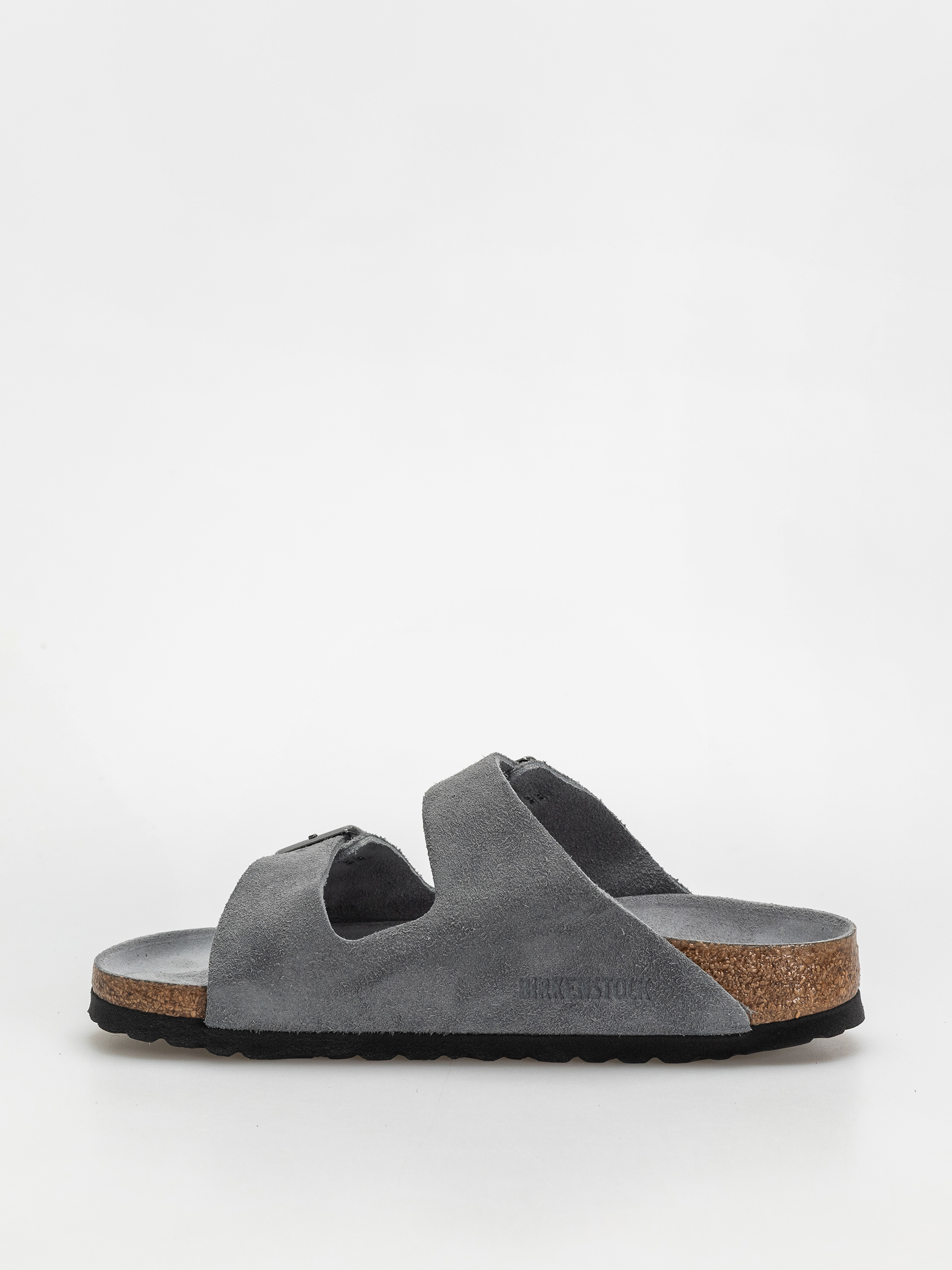 Birkenstock Arizona Suede Leather Narrow Wmn Flip-flop papucsok (basalt gray)