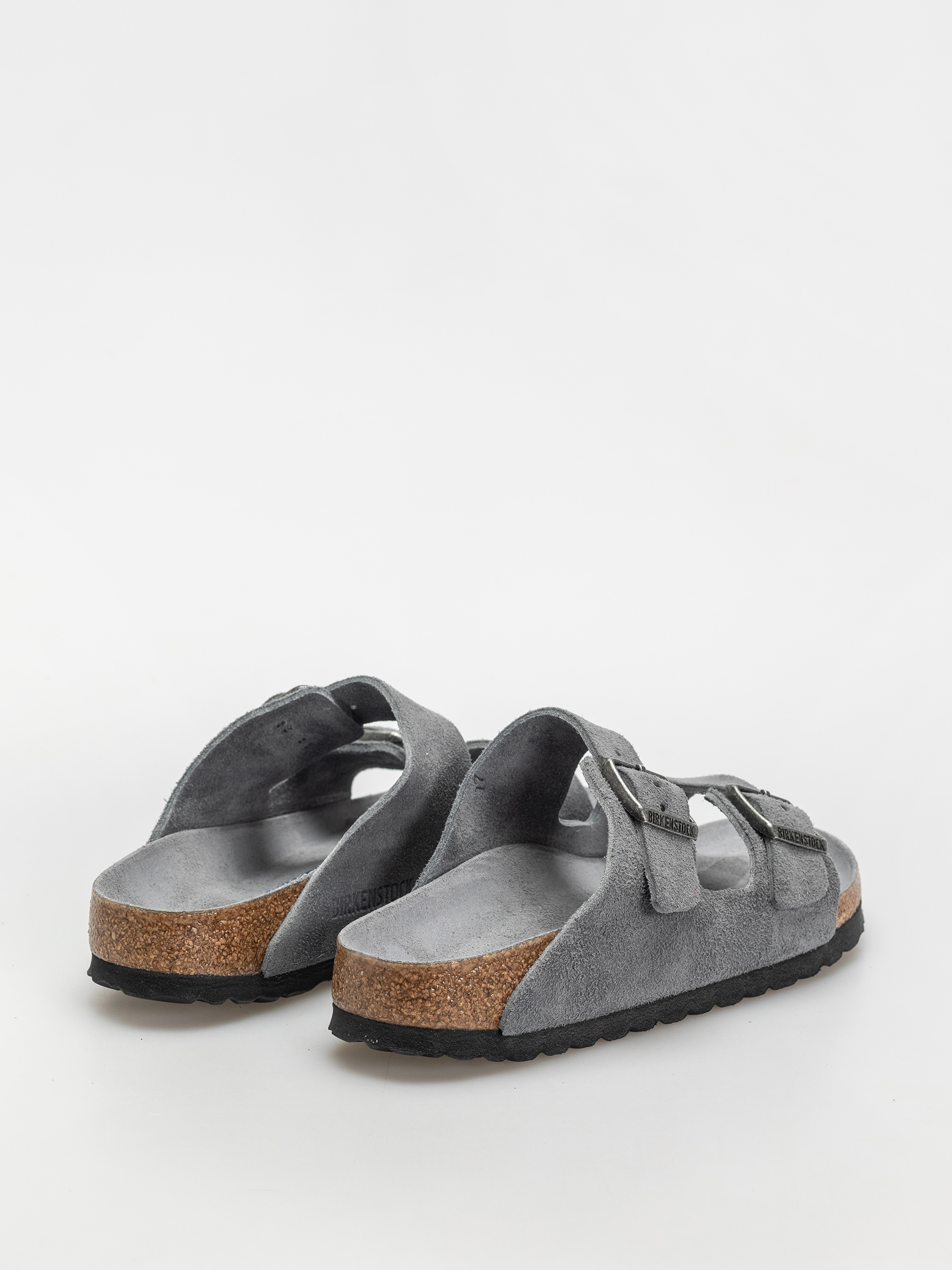 Birkenstock Arizona Suede Leather Narrow Wmn Flip-flop papucsok (basalt gray)