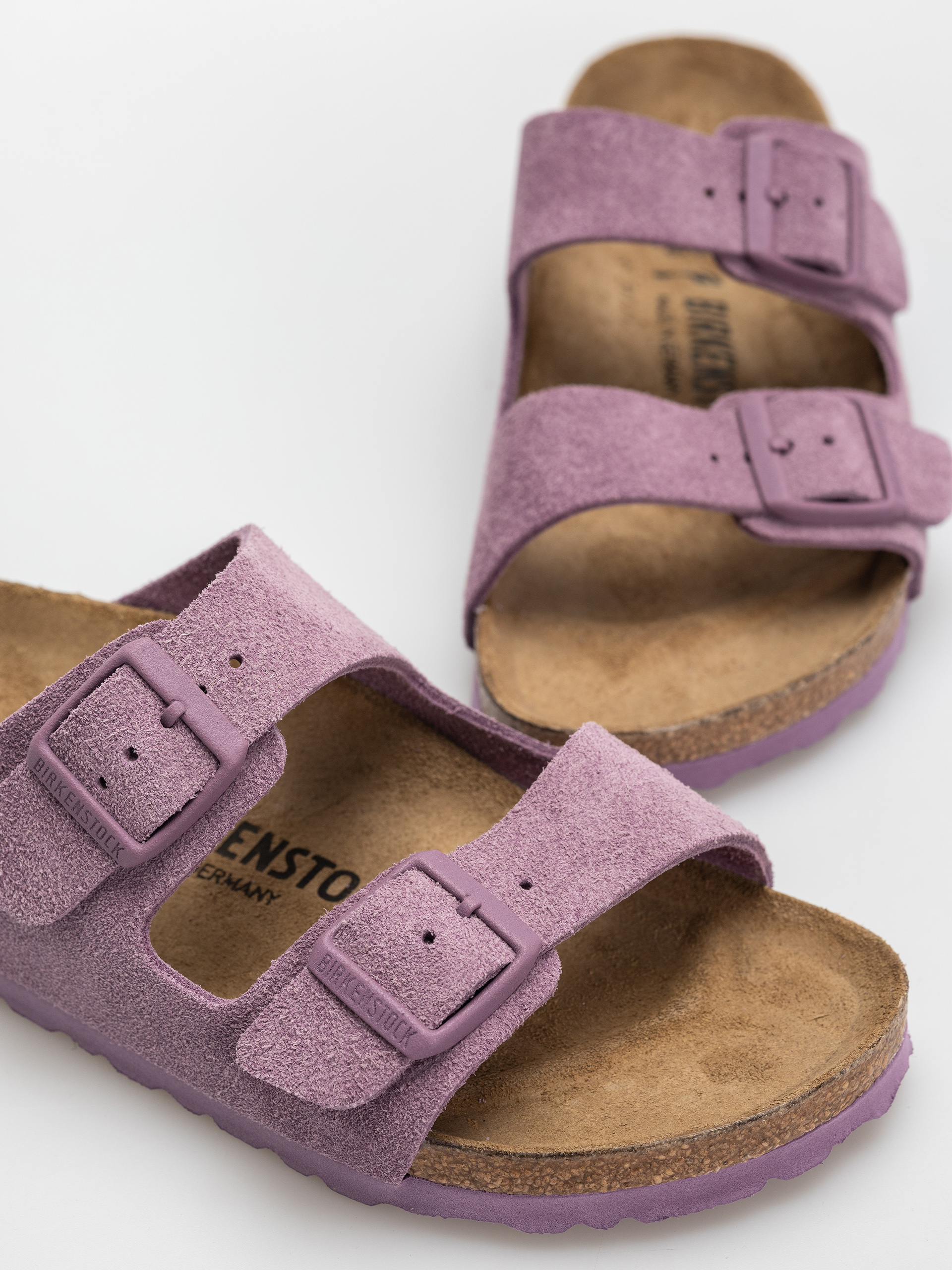 Birkenstock Arizona Suede Leather Narrow Wmn Flip-flop papucsok (mauve)