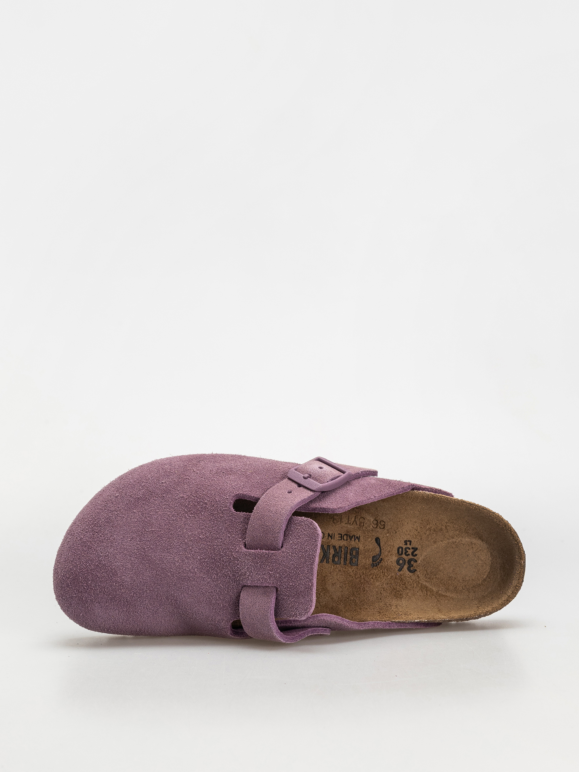 Birkenstock Boston Suede Leather Narrow Wmn Flip-flop papucsok (mauve)