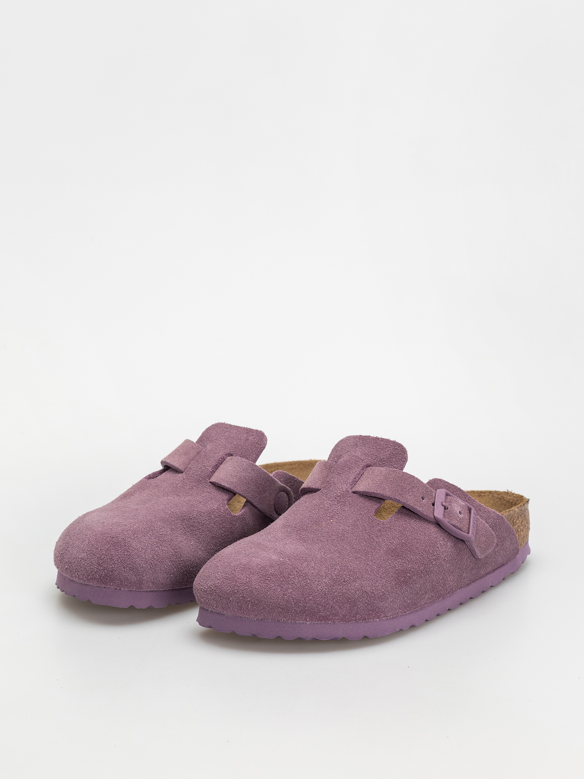 Birkenstock Boston Suede Leather Narrow Wmn Flip-flop papucsok (mauve)