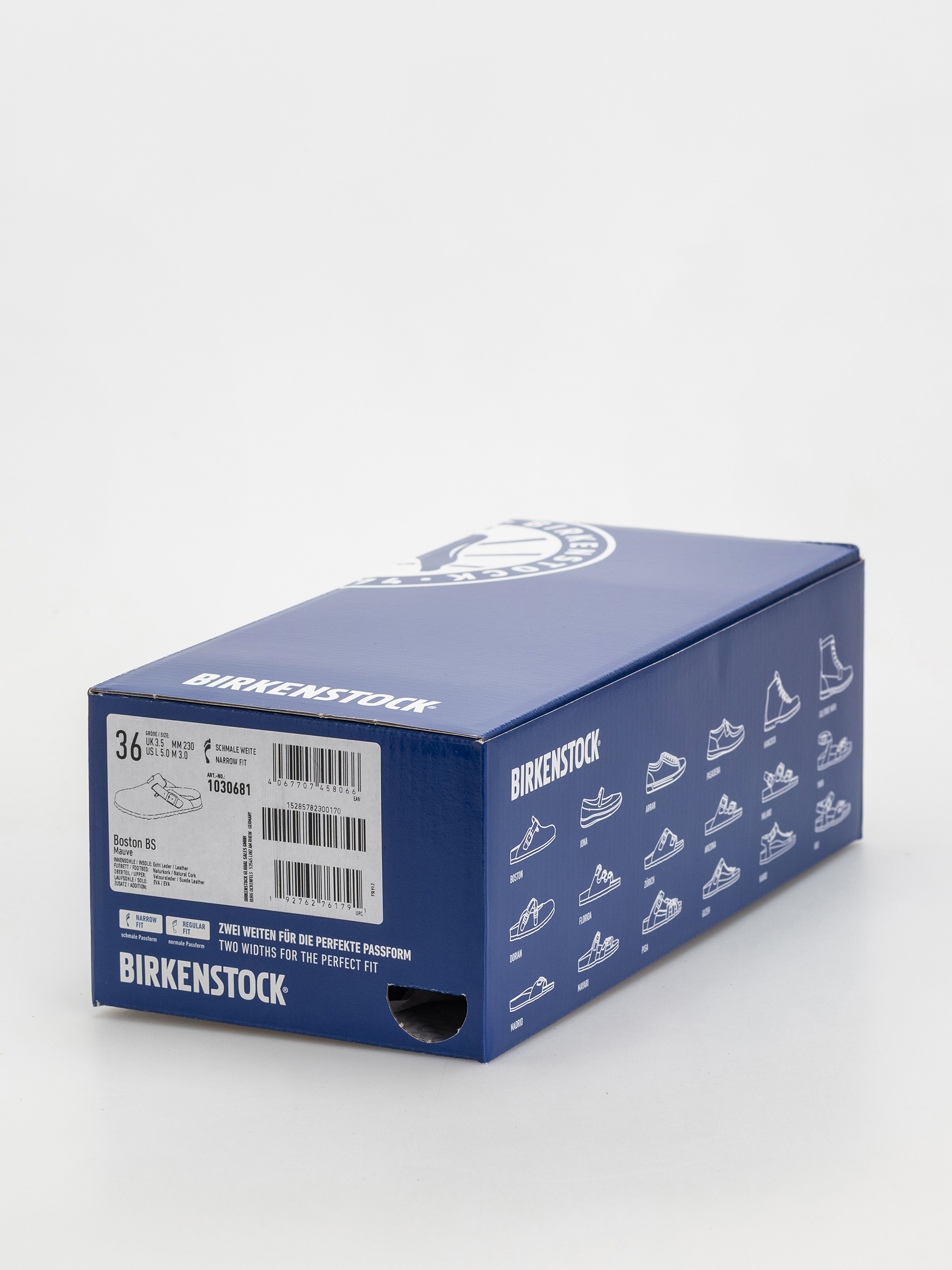 Birkenstock Boston Suede Leather Narrow Wmn Flip-flop papucsok (mauve)