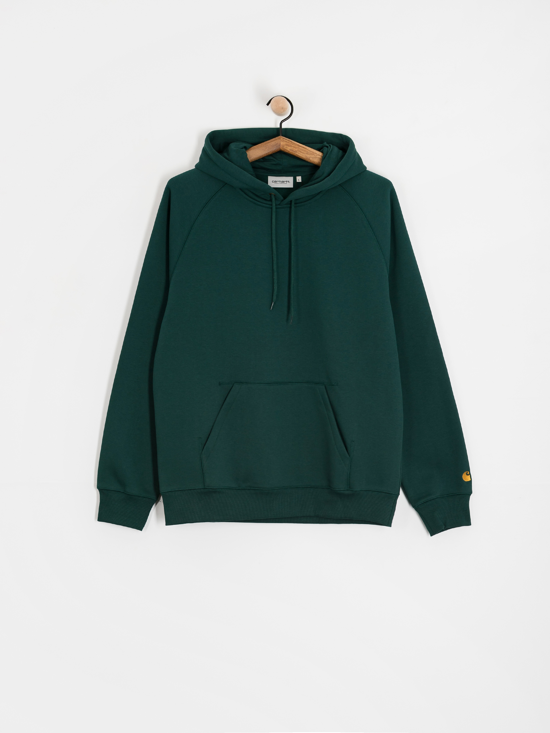 Carhartt WIP Chase HD Kapucnis pulóver (dark fir/gold)