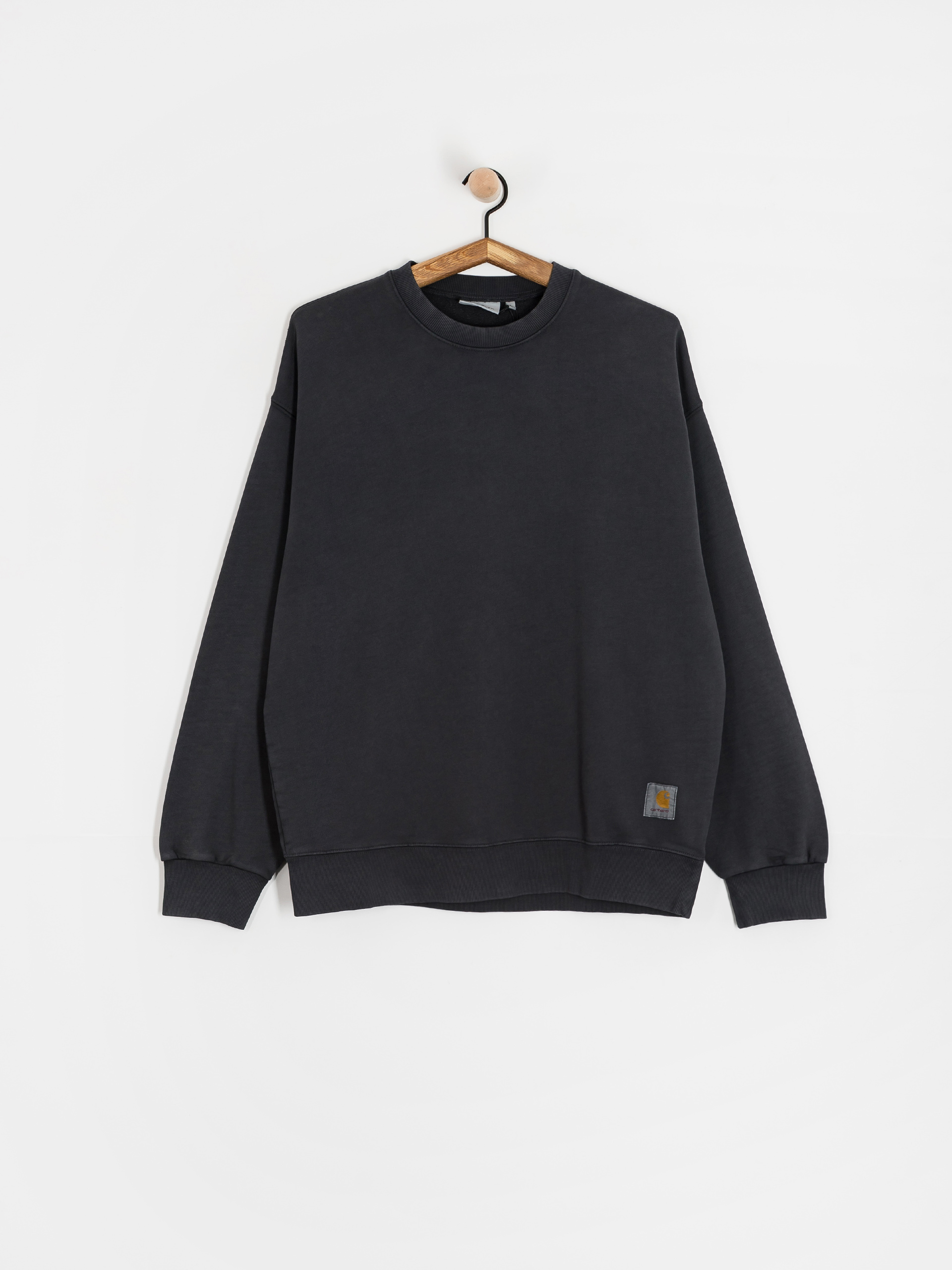 Carhartt WIP Hudson Pulóver (black/chalk wash)