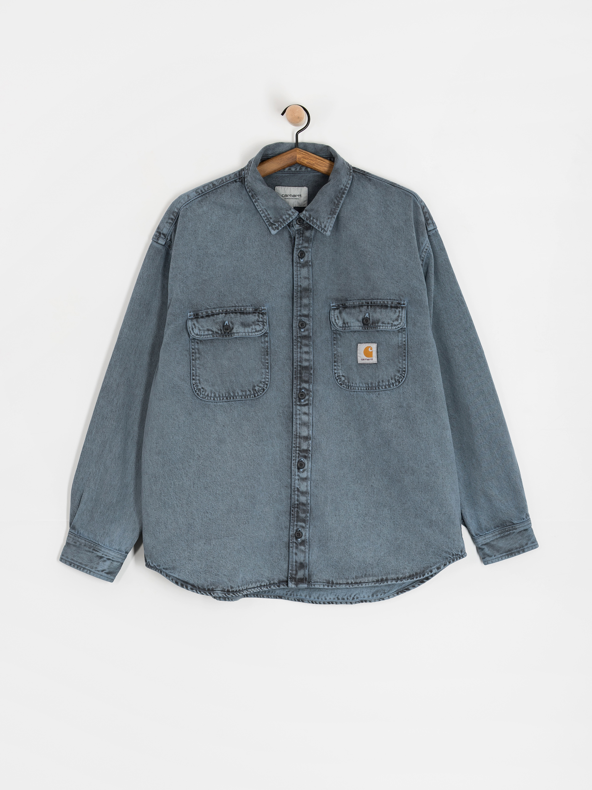 Carhartt WIP Tigan Dzseki (black/blue fog/garment dyed)