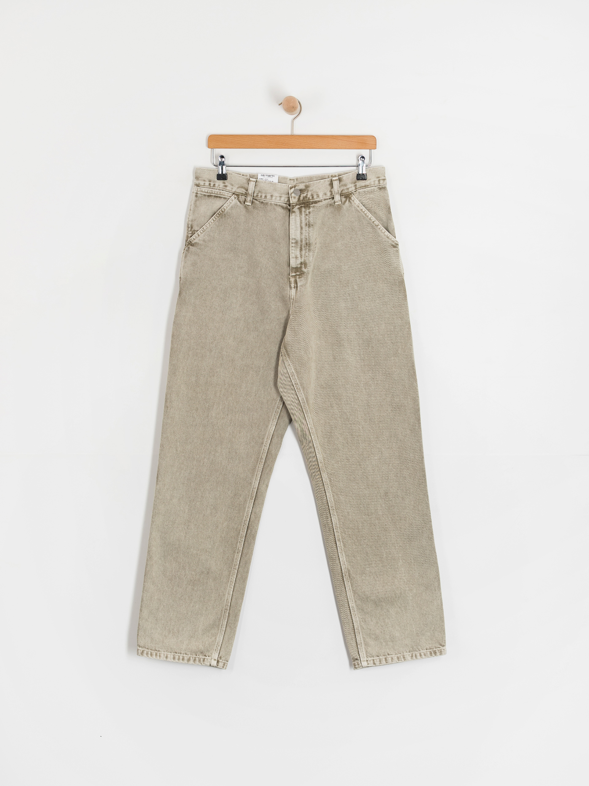Carhartt WIP Single Knee Kisnadrág (opuntia/chalk wash)