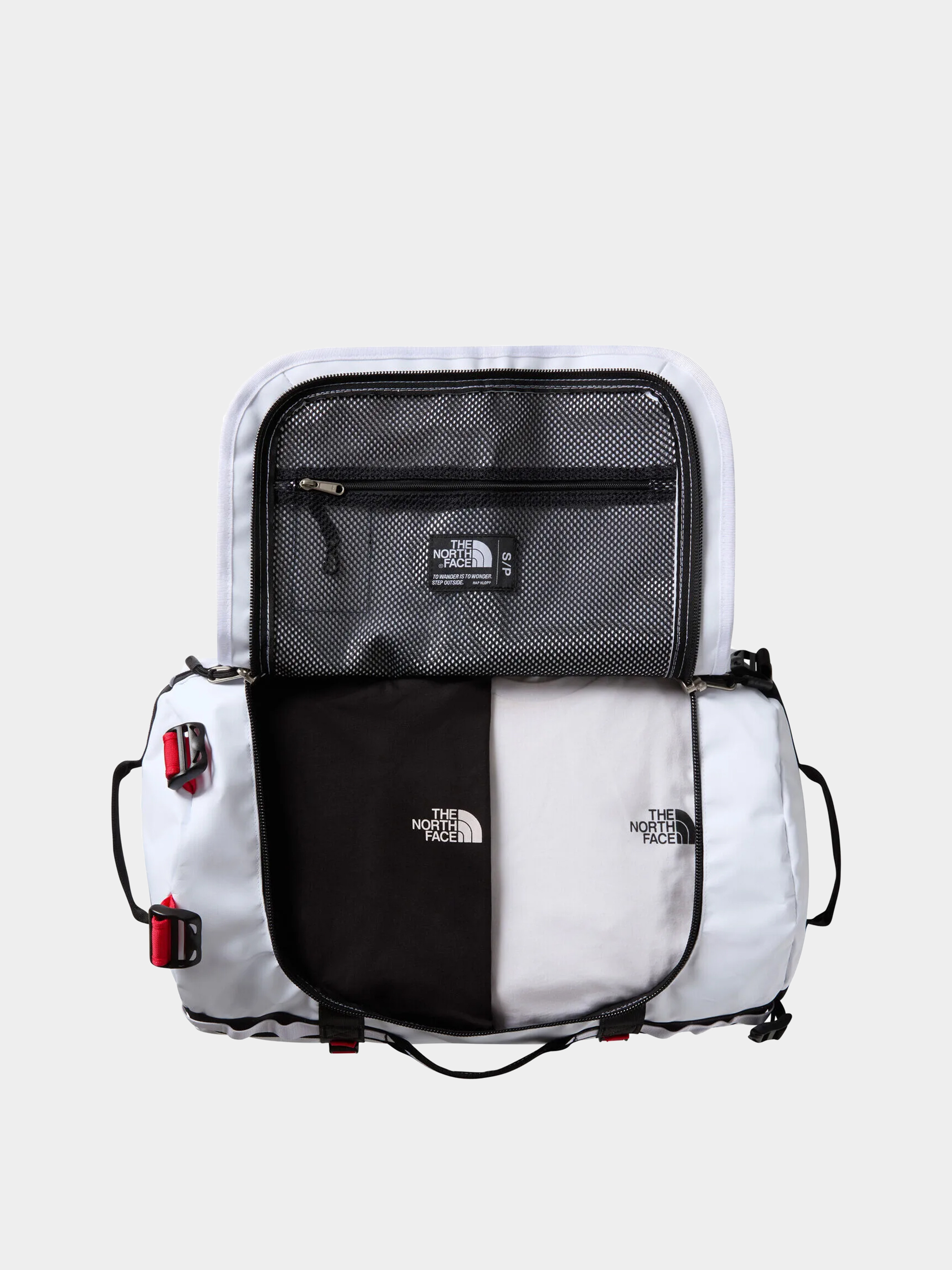 Táska The North Face Base Camp Duffel S (tnf white/tnf black/ele)