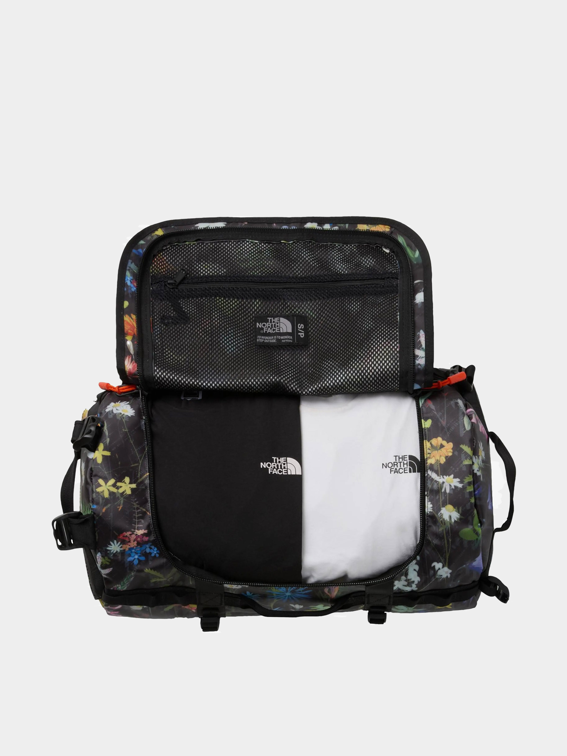 Táska The North Face Base Camp Duffel S (tnf black alpine floral)