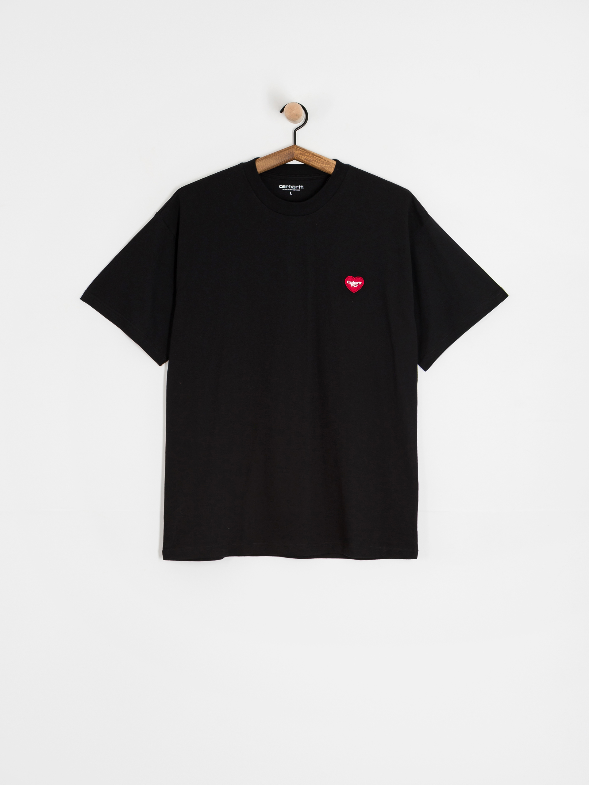 Póló Carhartt WIP Heart II Hartt (black)