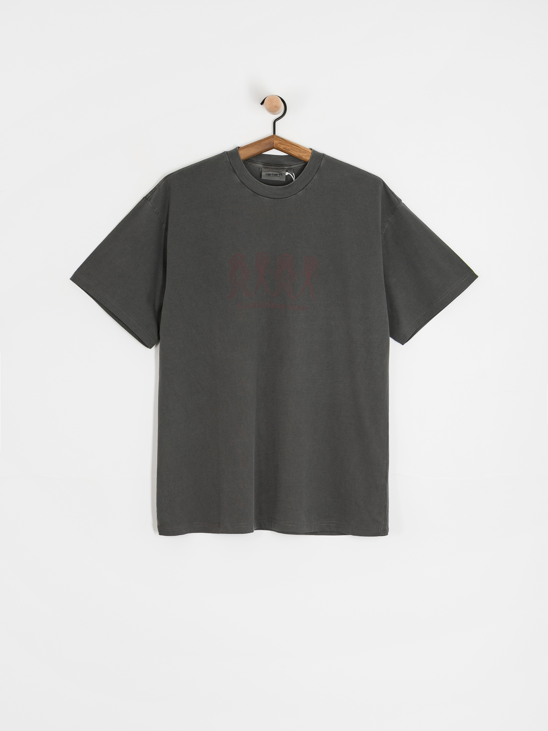 Póló Carhartt WIP Terrestrial (black/arbusta/pigment garment dyed)