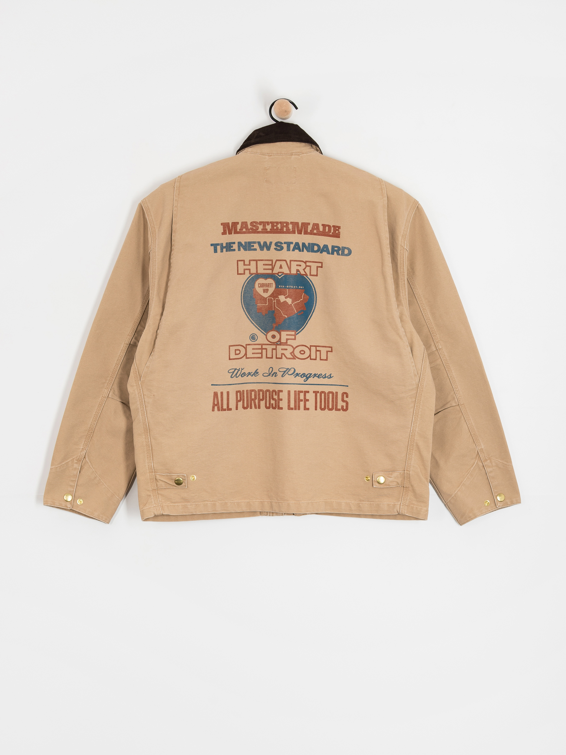 Dzseki Carhartt WIP OG Arcan Graphic (dusty h brown/tobacco/heavy stone wash)