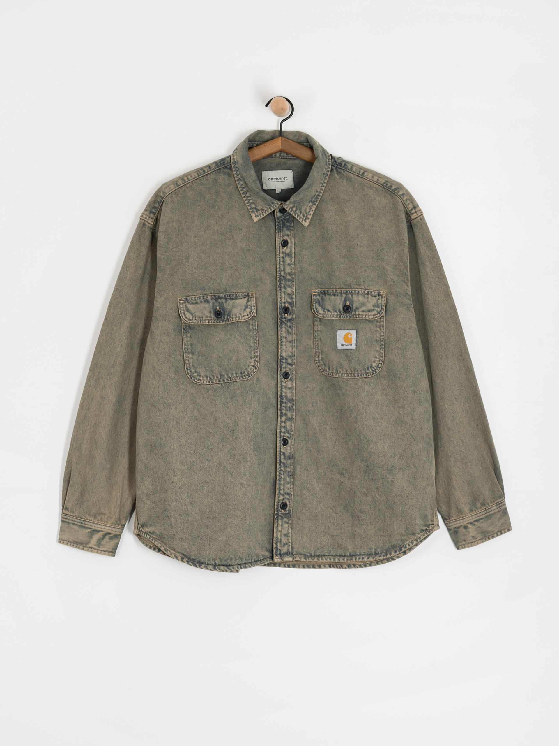 Dzseki Carhartt WIP Tigan (blue/leather/garment dyed)