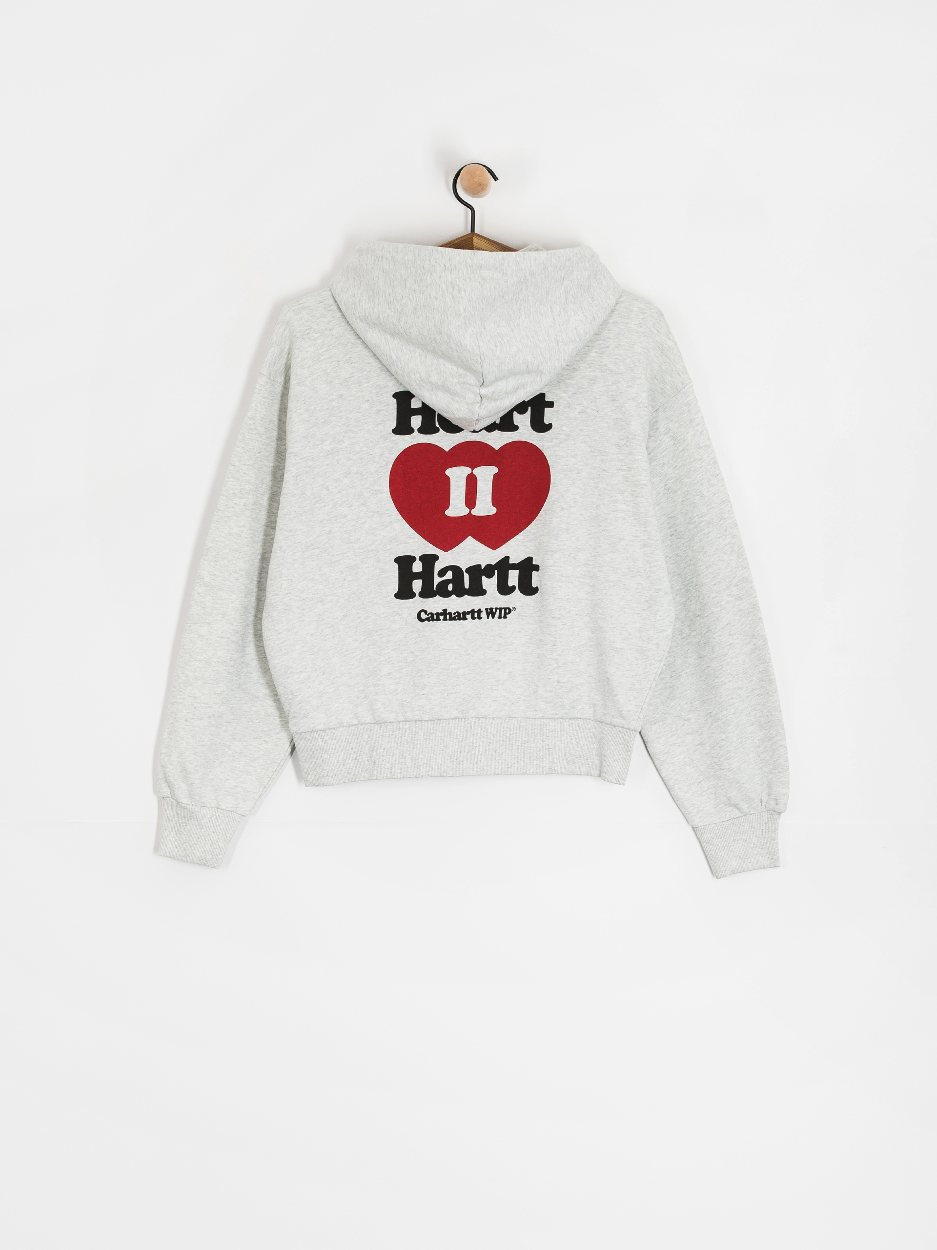 Carhartt WIP Heart II Hartt ZHD Wmn Kapucnis pulóver (ash heather)