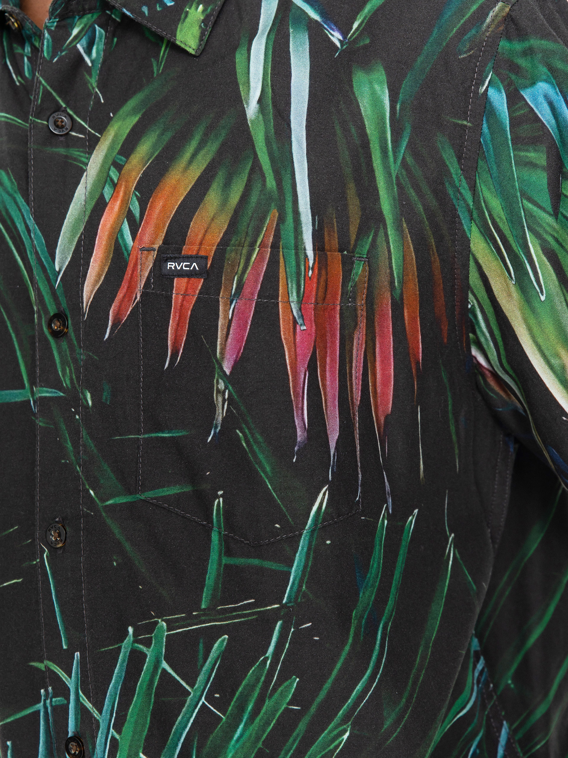 RVCA Hawaii Palms Póló (black)
