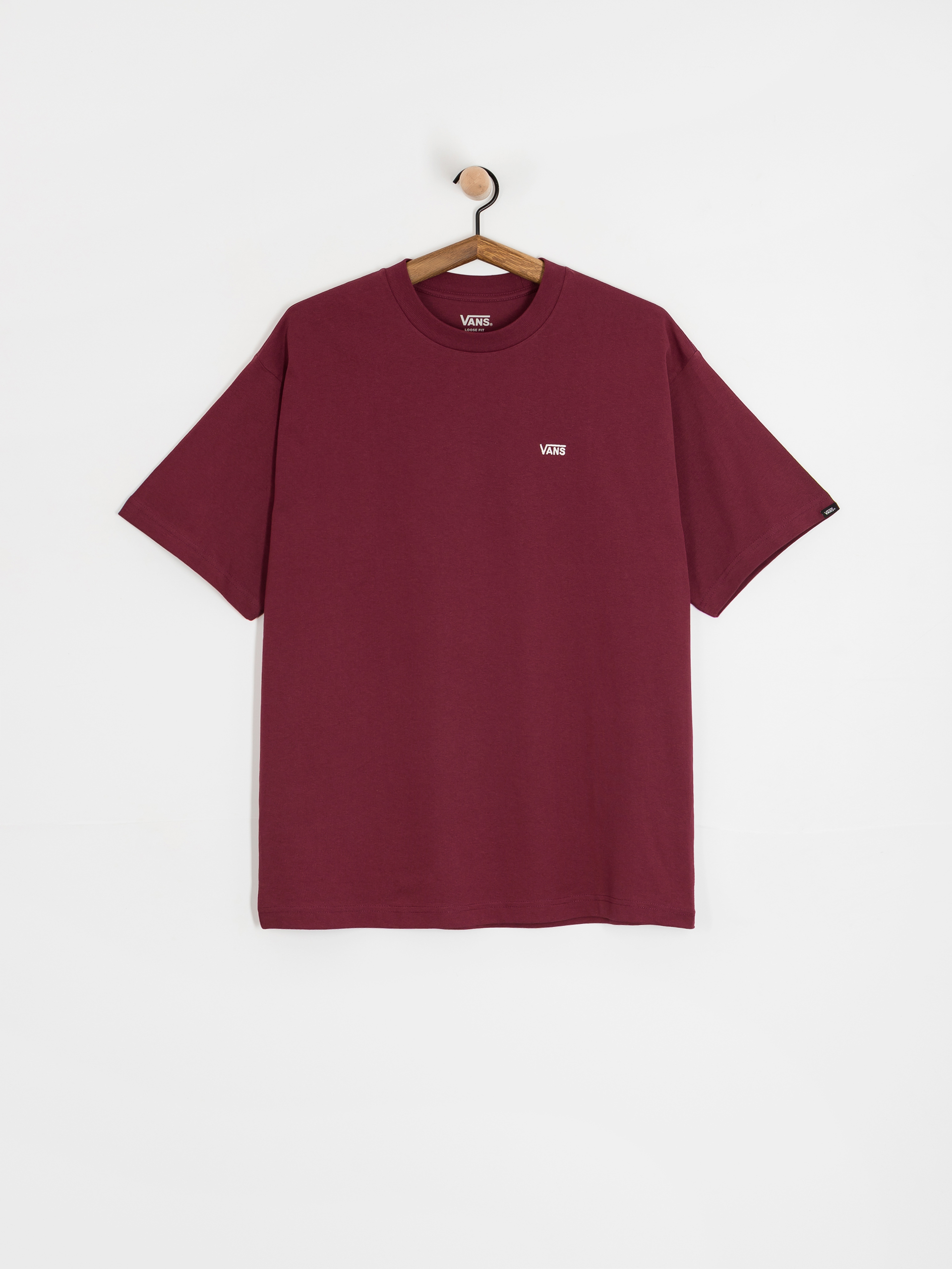 Vans Left Chest II Loose Pu00f3lu00f3 (burgundy)