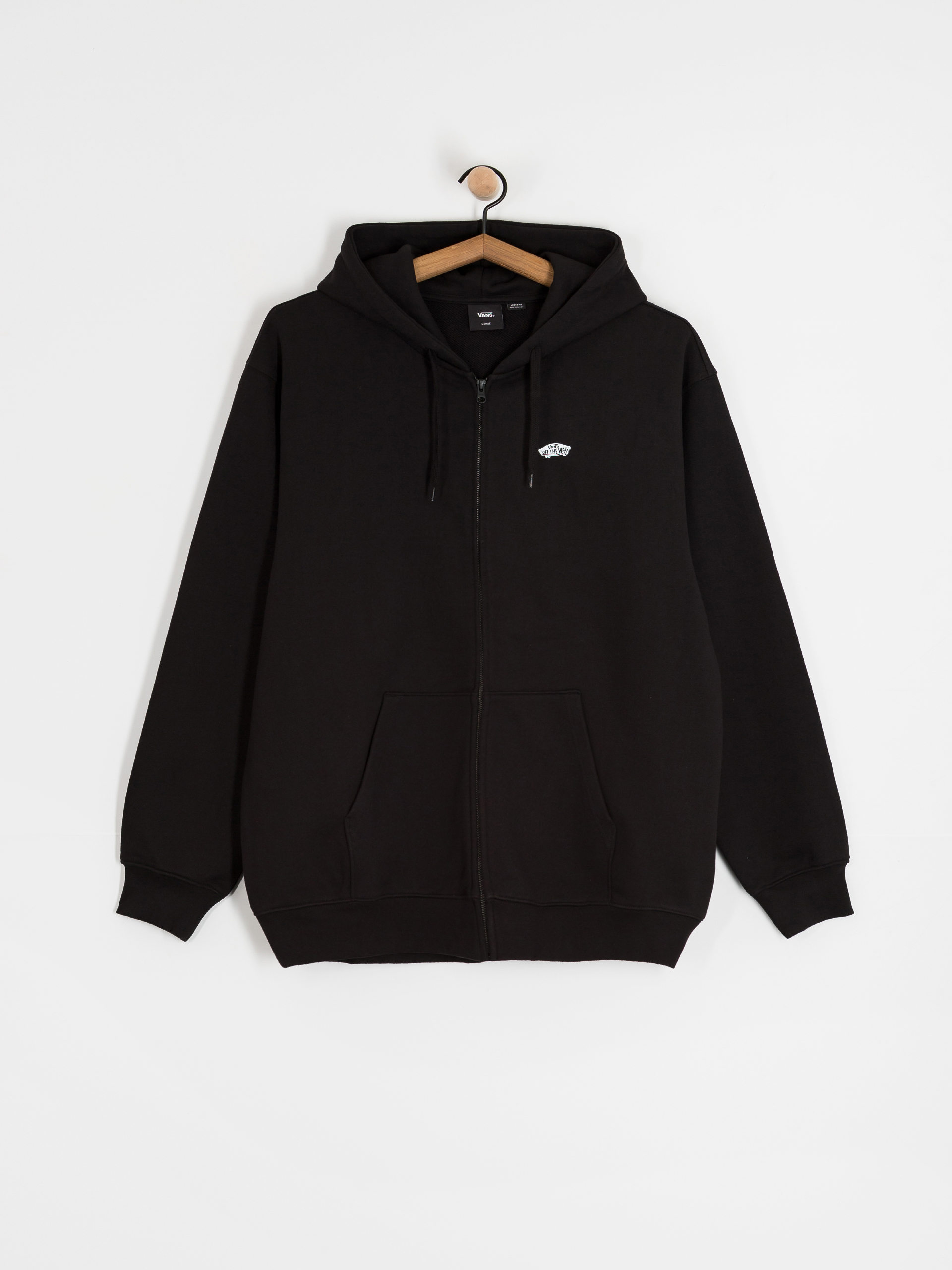 Kapucnis pulóver Vans Style 76 II Loose Ft ZHD (black/white)