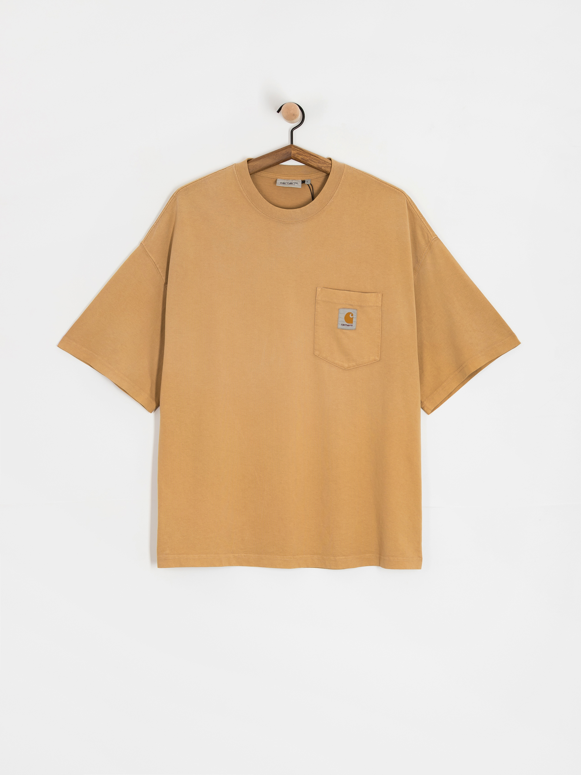 Carhartt WIP Hudson Pocket Pu00f3lu00f3 (dusty h brown/chalk wash)