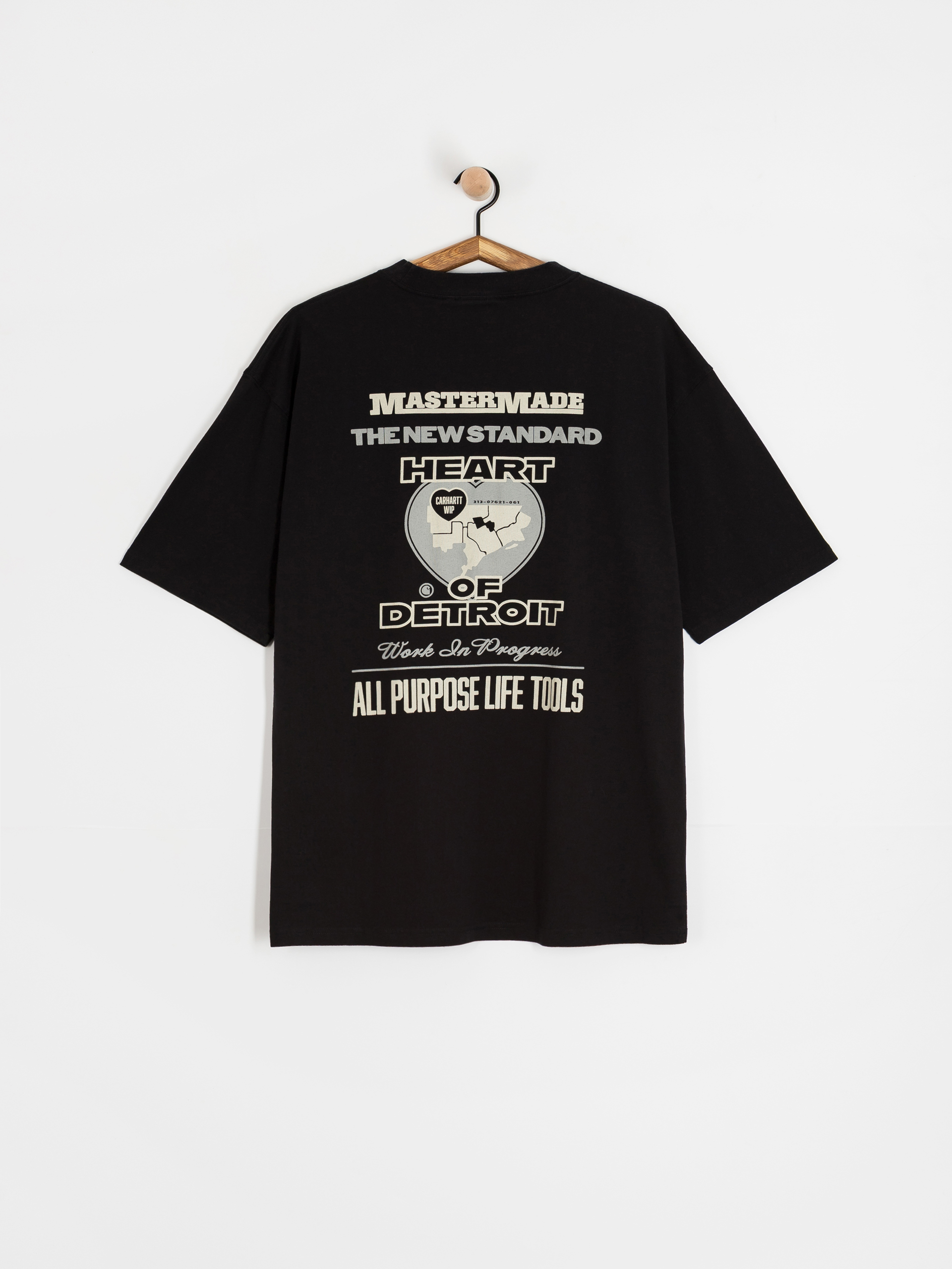 Carhartt WIP Arcan Póló (black/heavy stone wash)