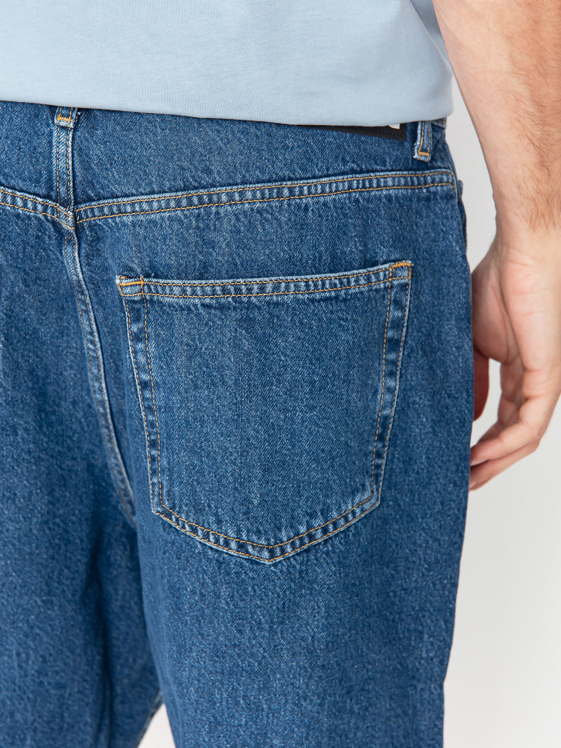 DC Worker Baggy Denim Rsi Rövidnadrág (stone indigo)